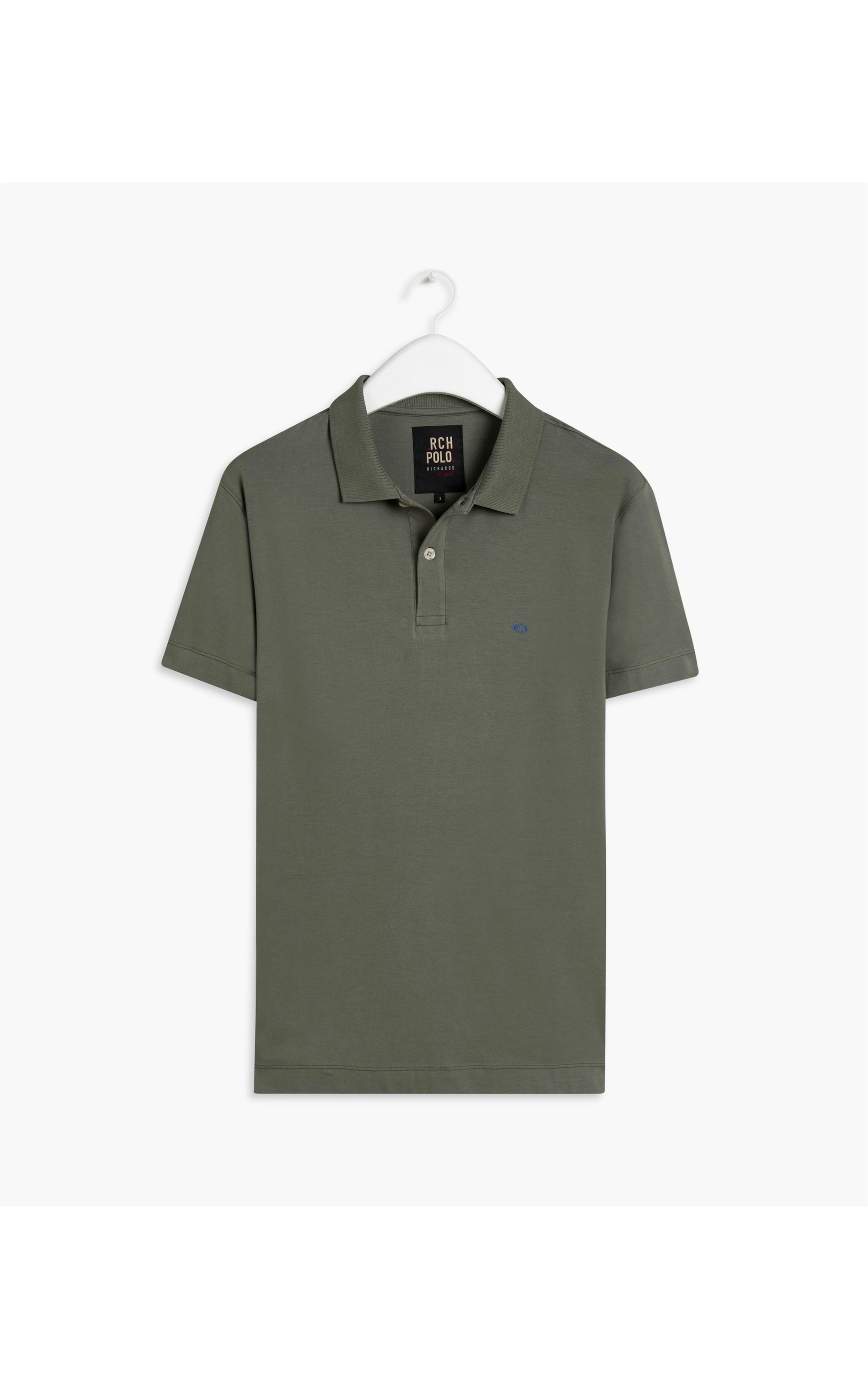 Polo Malha Fio 40 Verde Oliva