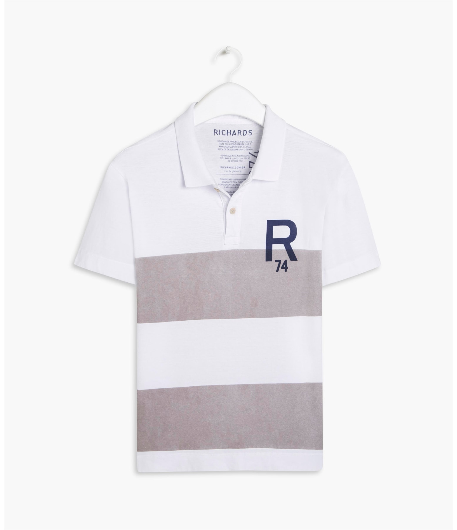 Polo Malhão Listrada R74 Mc Beige