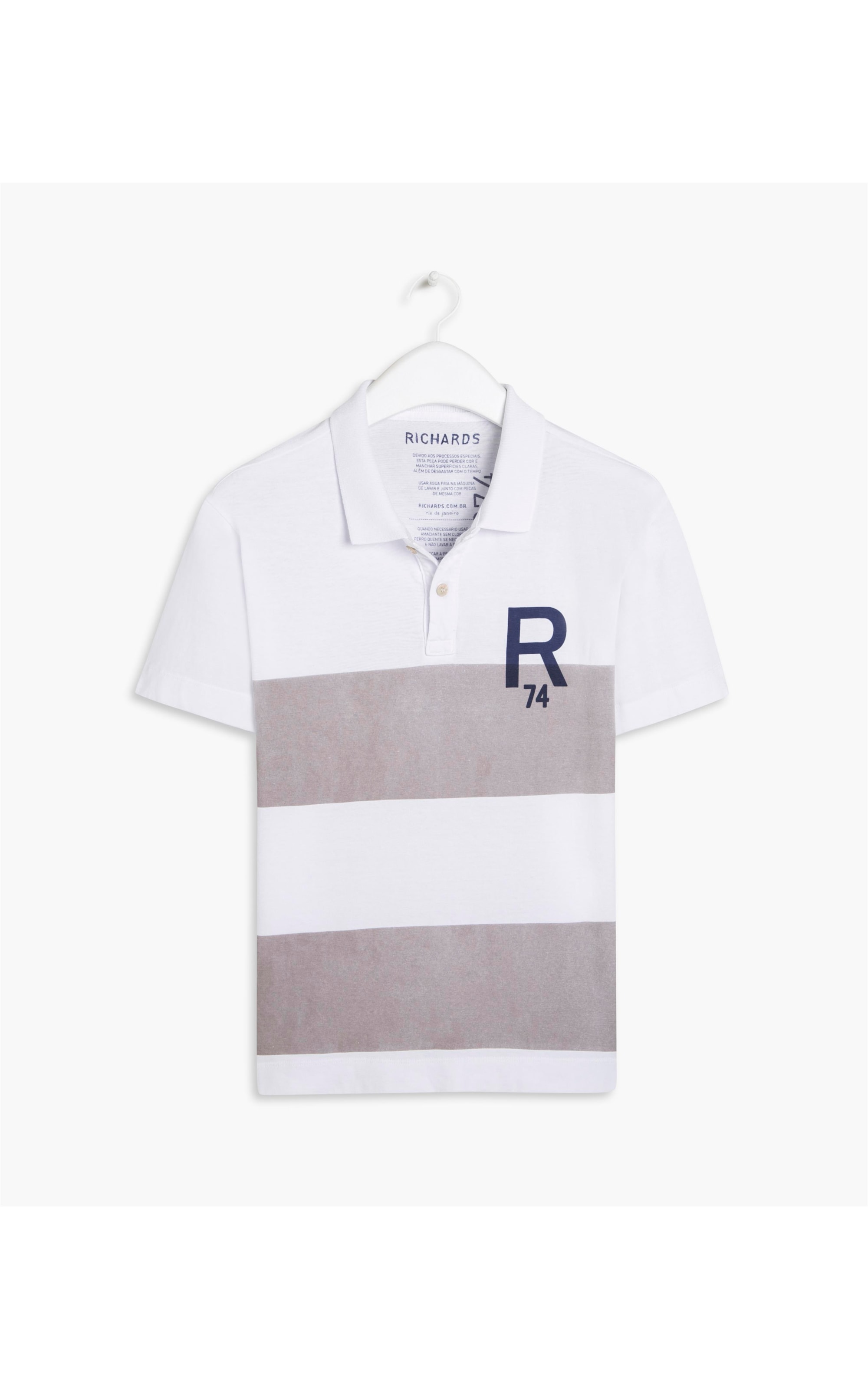 Polo Malhão Listrada R74 Mc Beige