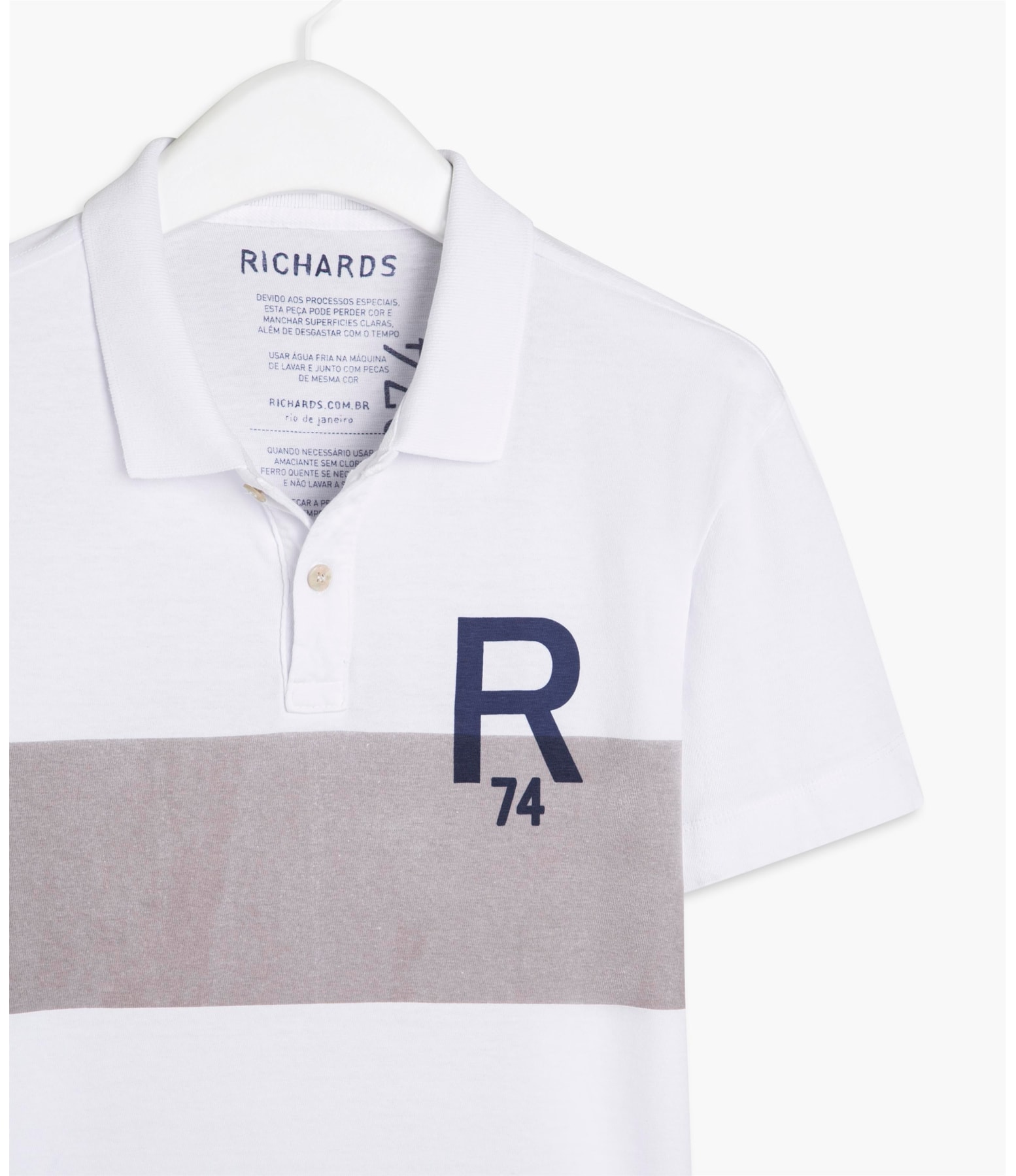Polo Malhão Listrada R74 Mc Beige