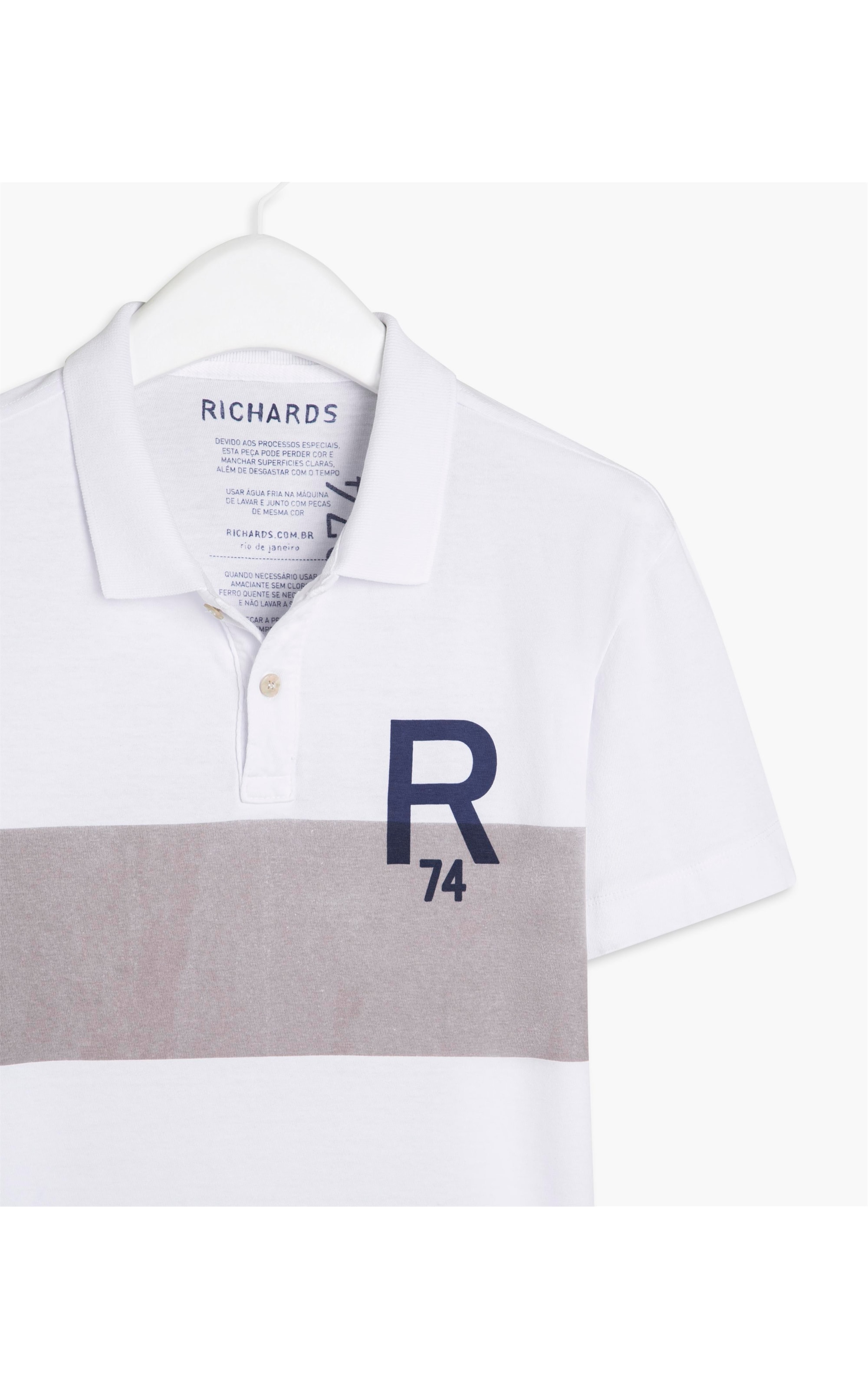 Polo Malhão Listrada R74 Mc Beige
