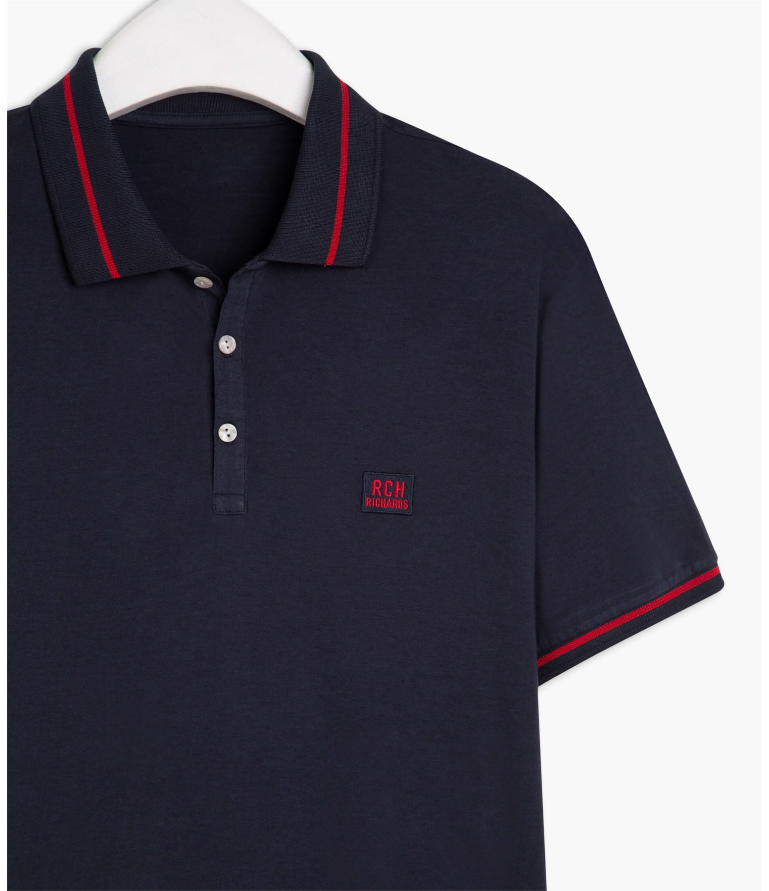 Polo Mc Frisos Patch m Malha Marinho