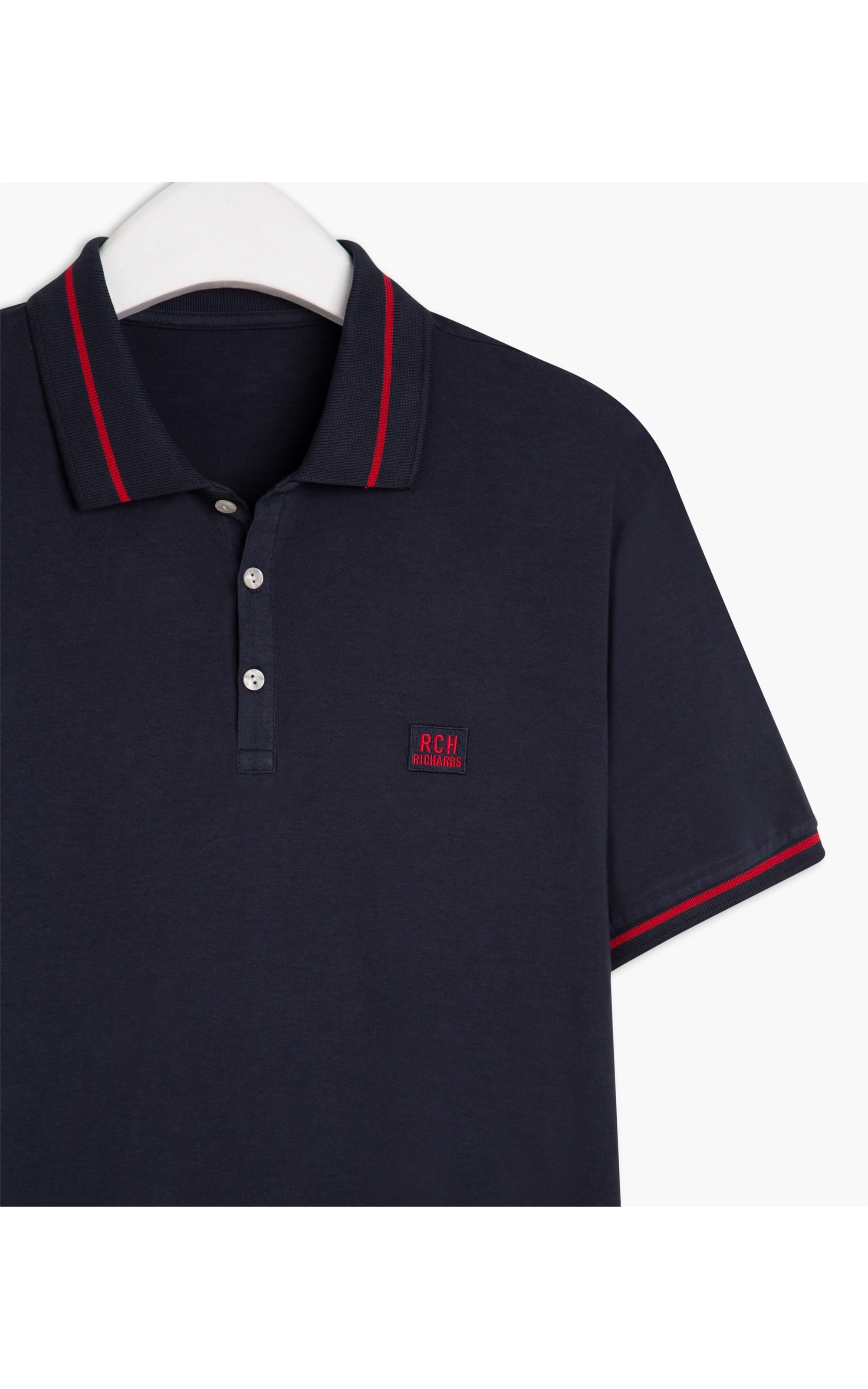 Polo Mc Frisos Patch m Malha Marinho