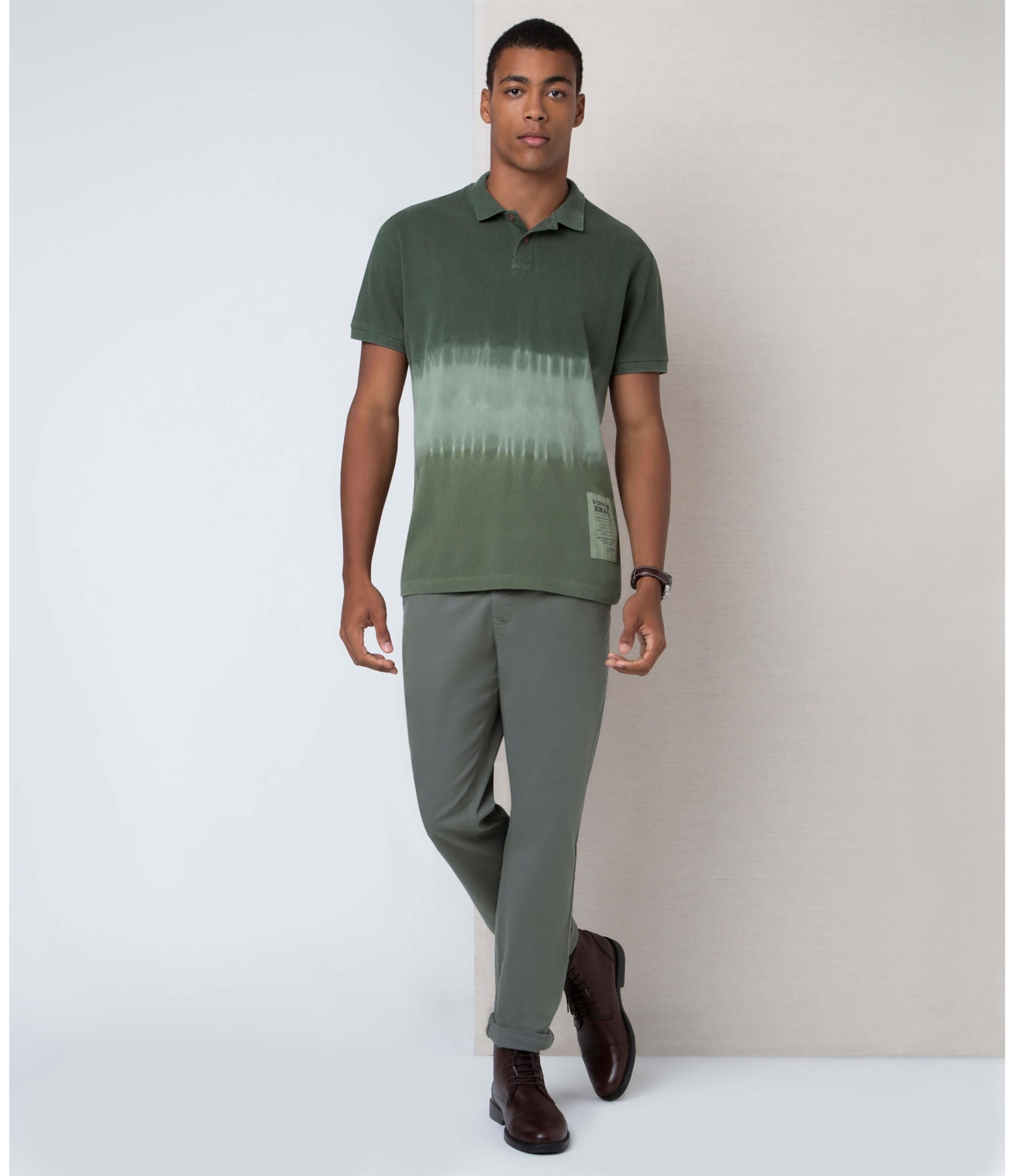Polo Mc Tie Dye Verde Militar