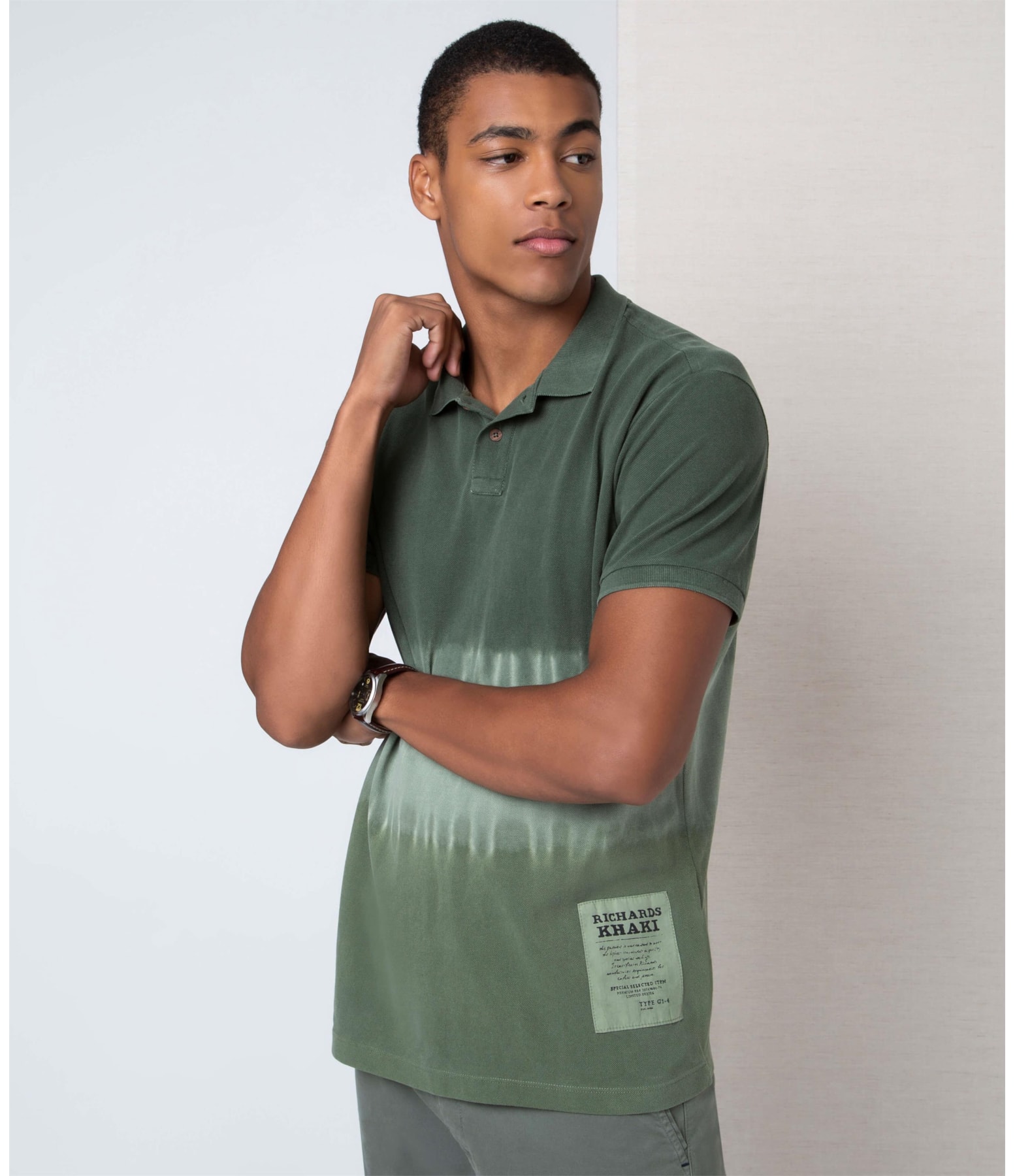 Polo Mc Tie Dye Verde Militar