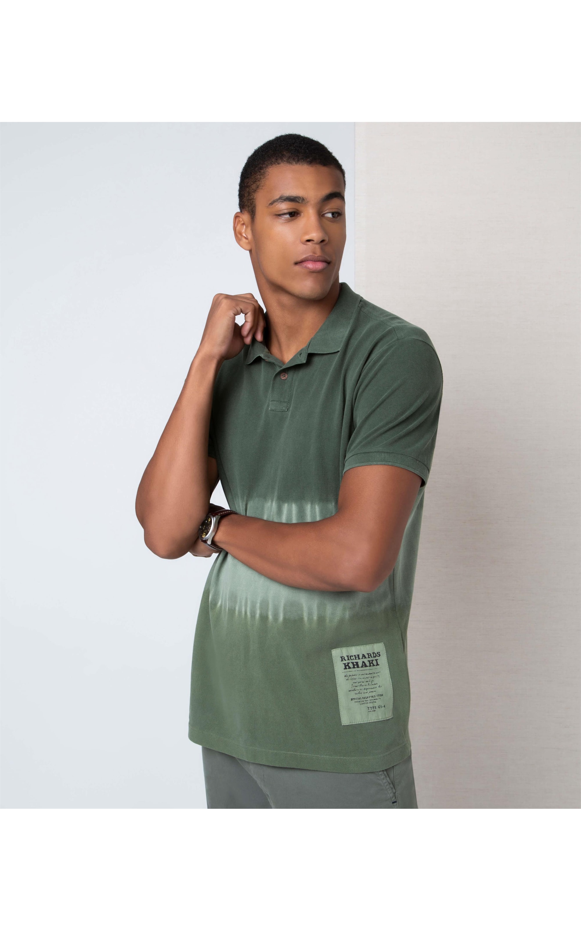 Polo Mc Tie Dye Verde Militar