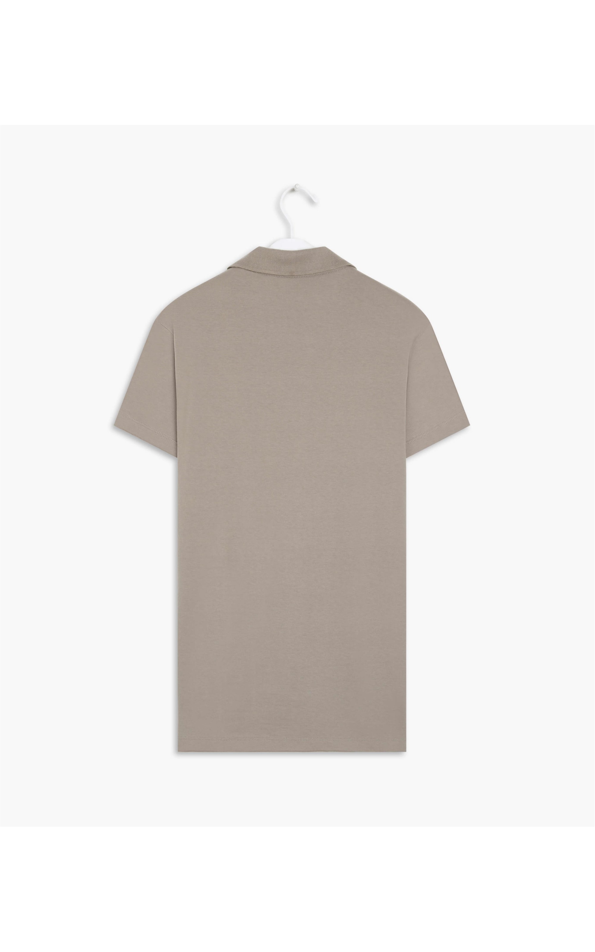 Polo Meia Malha Lisa Mc Silver Gray