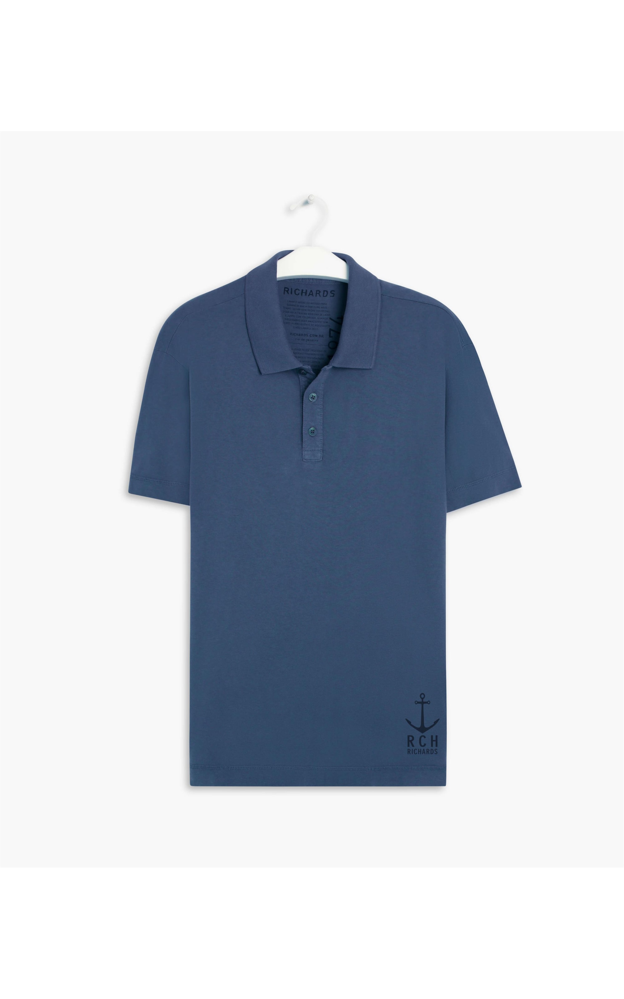 Polo Meia Malha Patch Âncora Hortencia