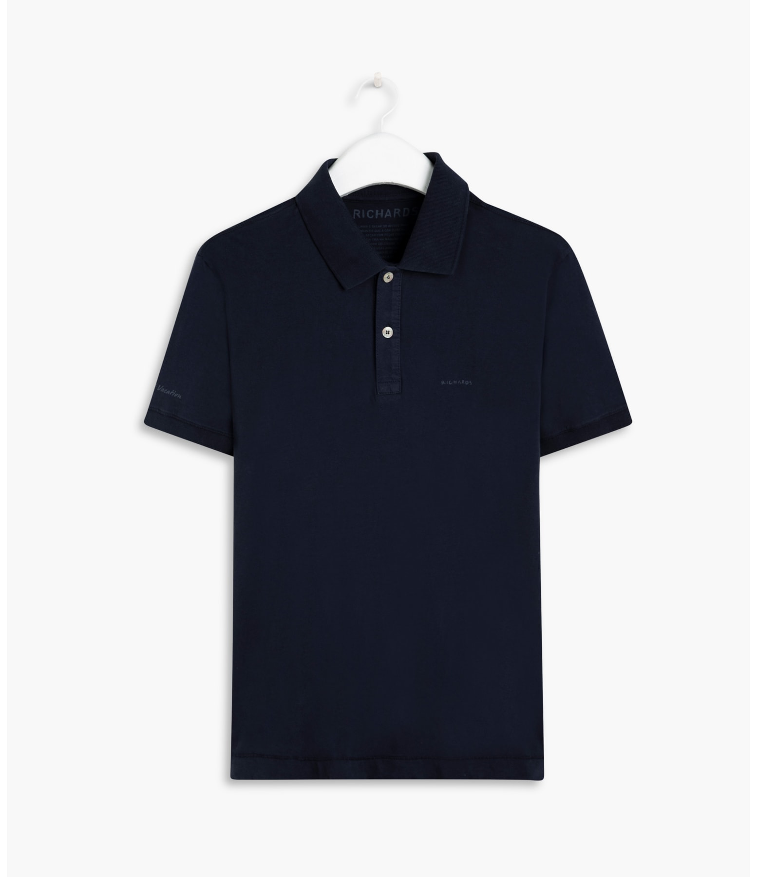 Polo Meia Malha Richards Mc Branco