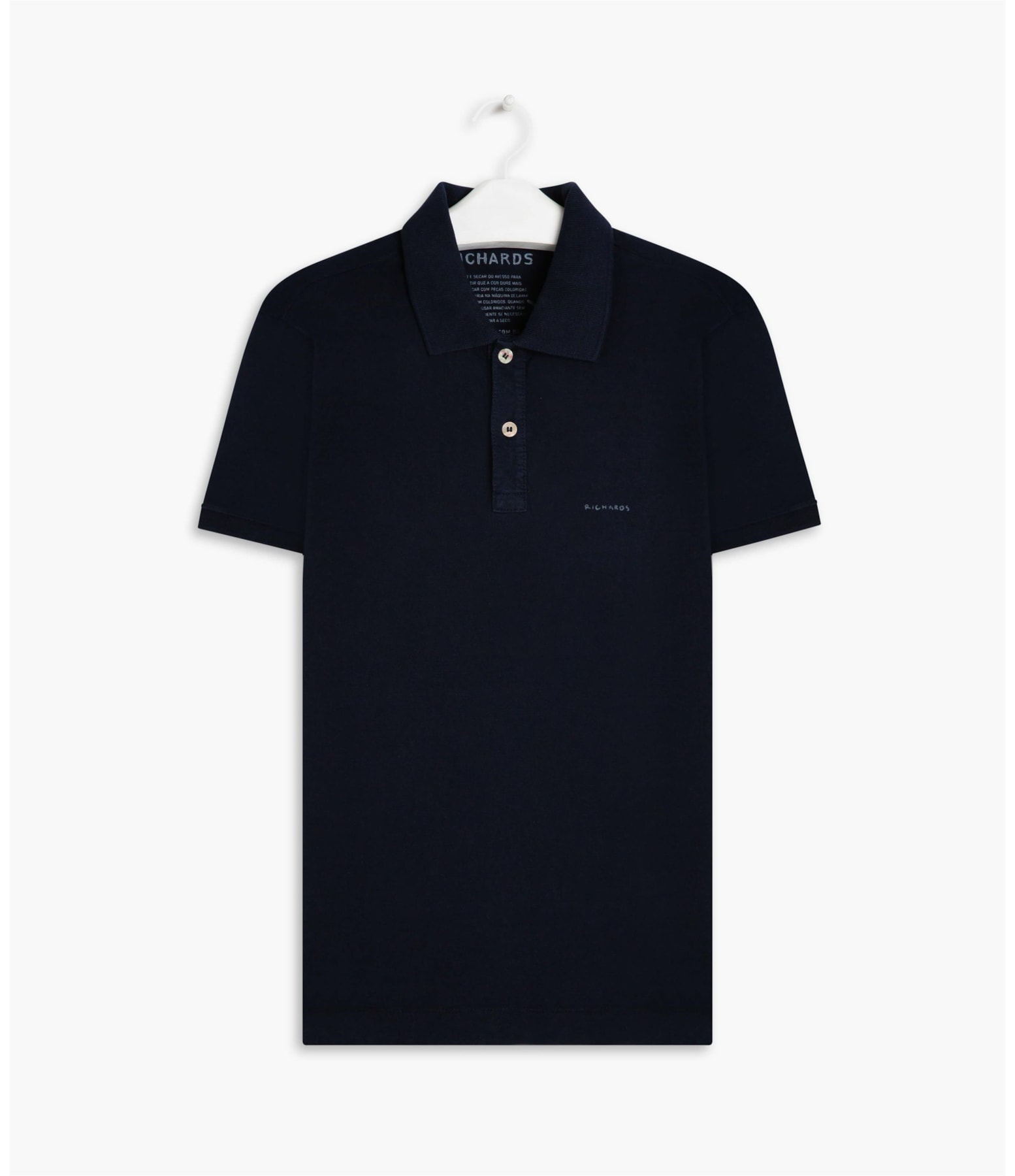 Polo Meia Malha Richards Mc Dark Navy