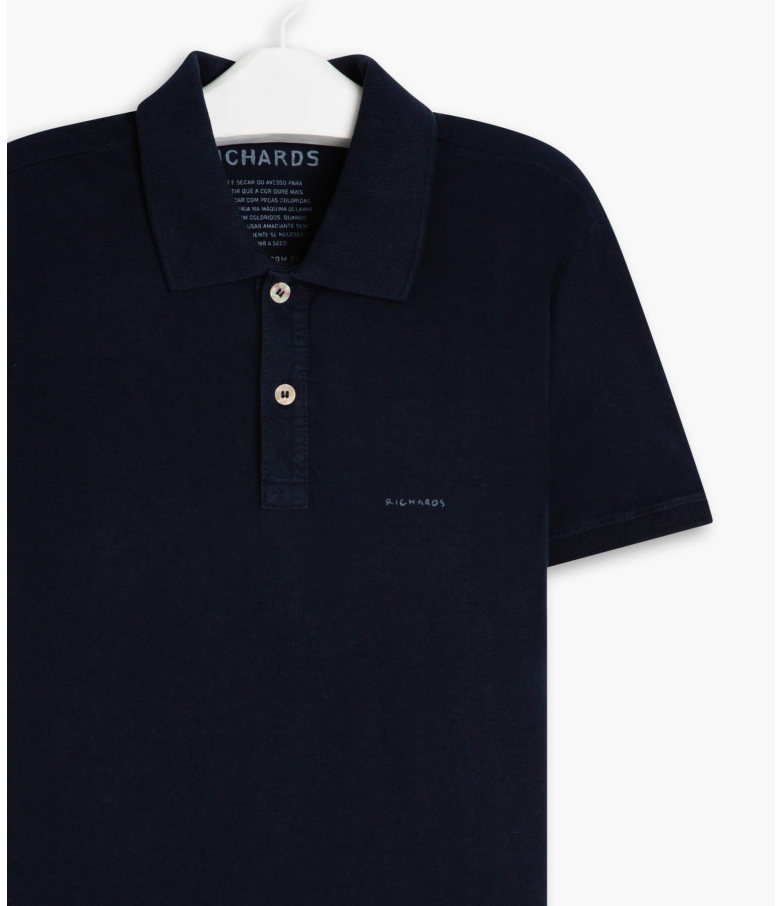 Polo Meia Malha Richards Mc Dark Navy