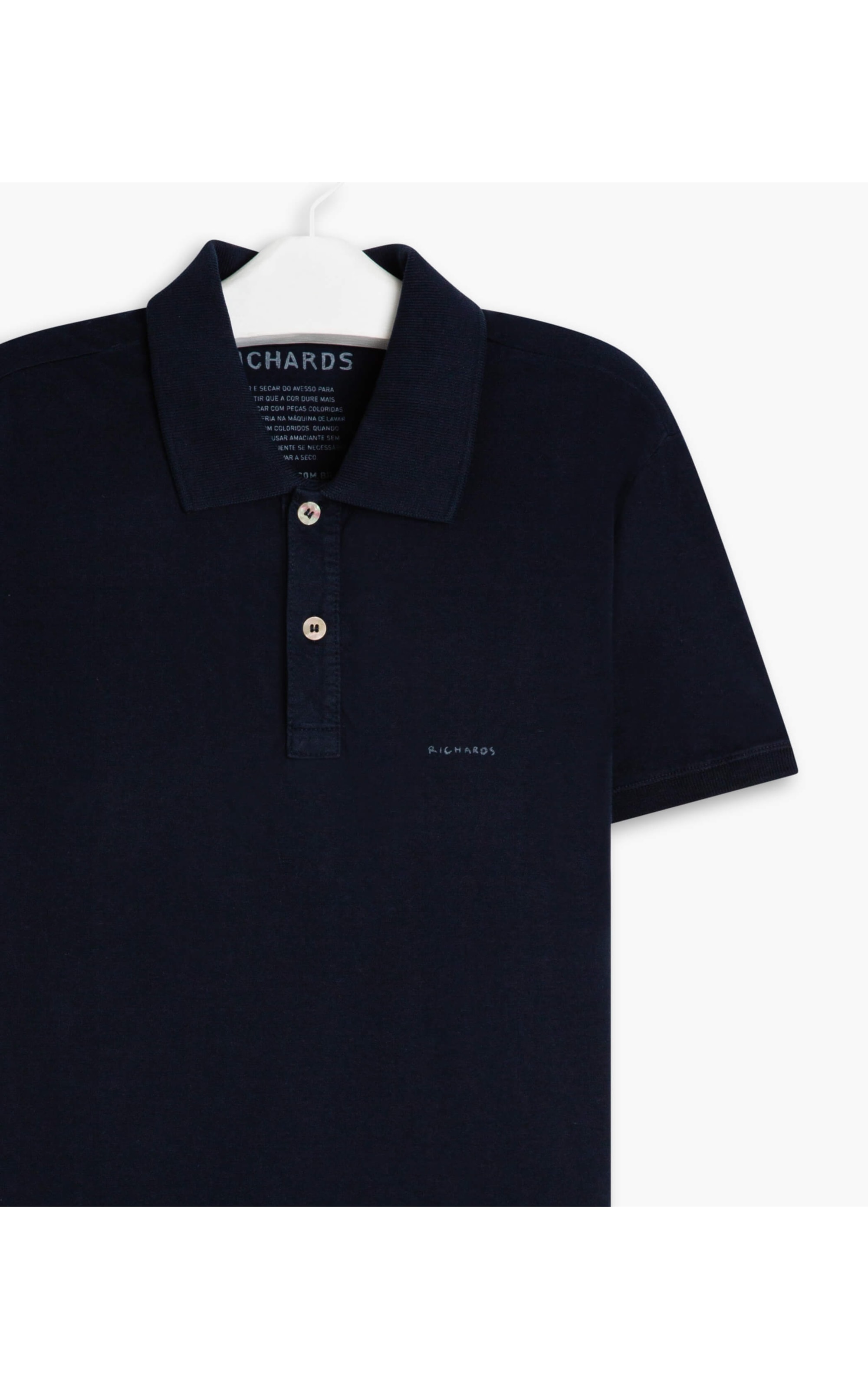 Polo Meia Malha Richards Mc Dark Navy