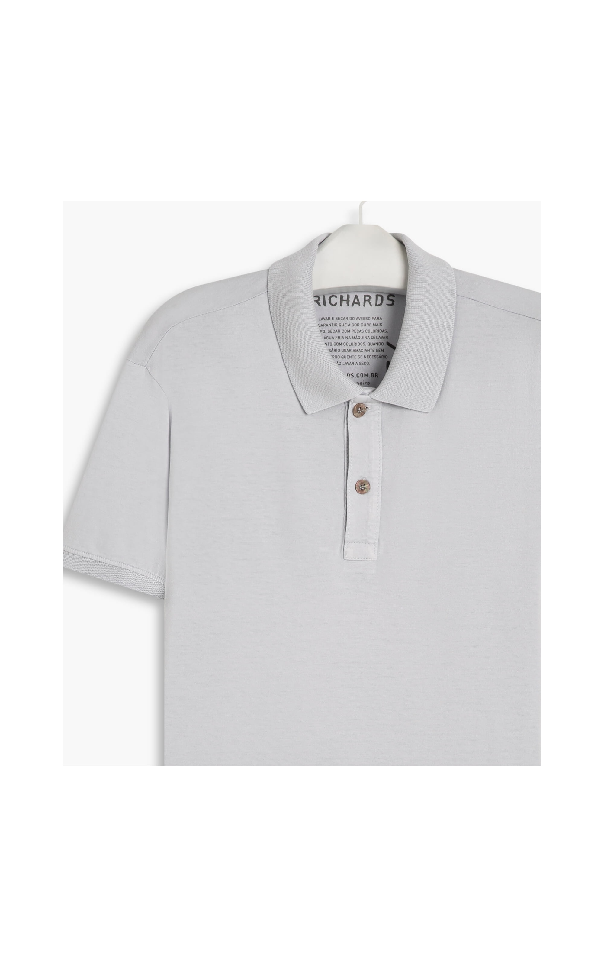 Polo Meia Malha Summer Way Mc Cinza Claro