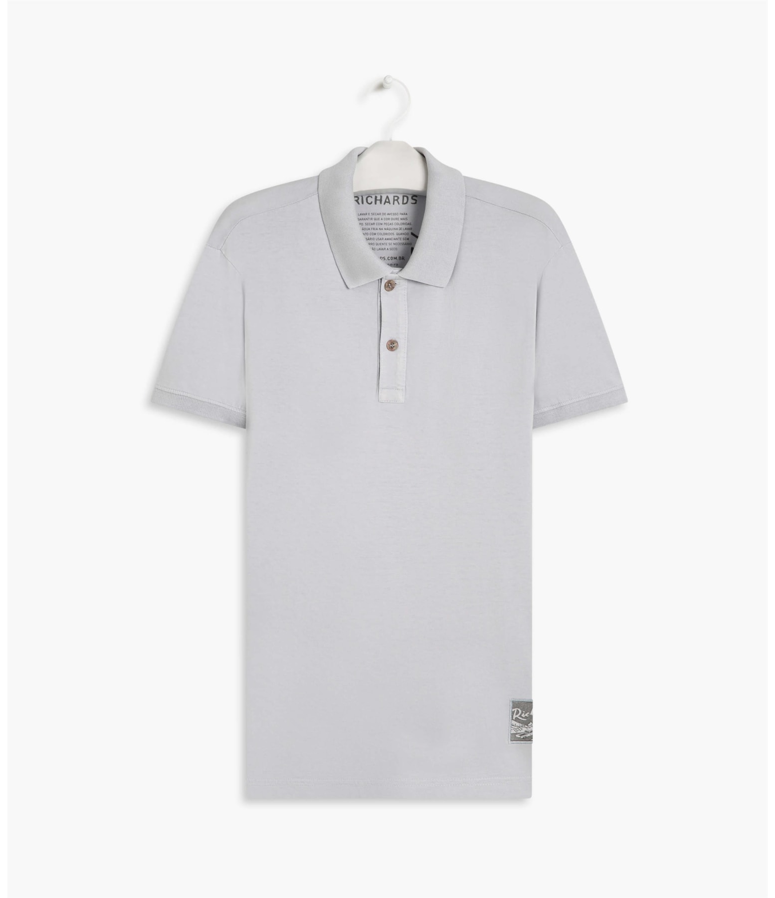 Polo Meia Malha Summer Way Mc Cinza Claro