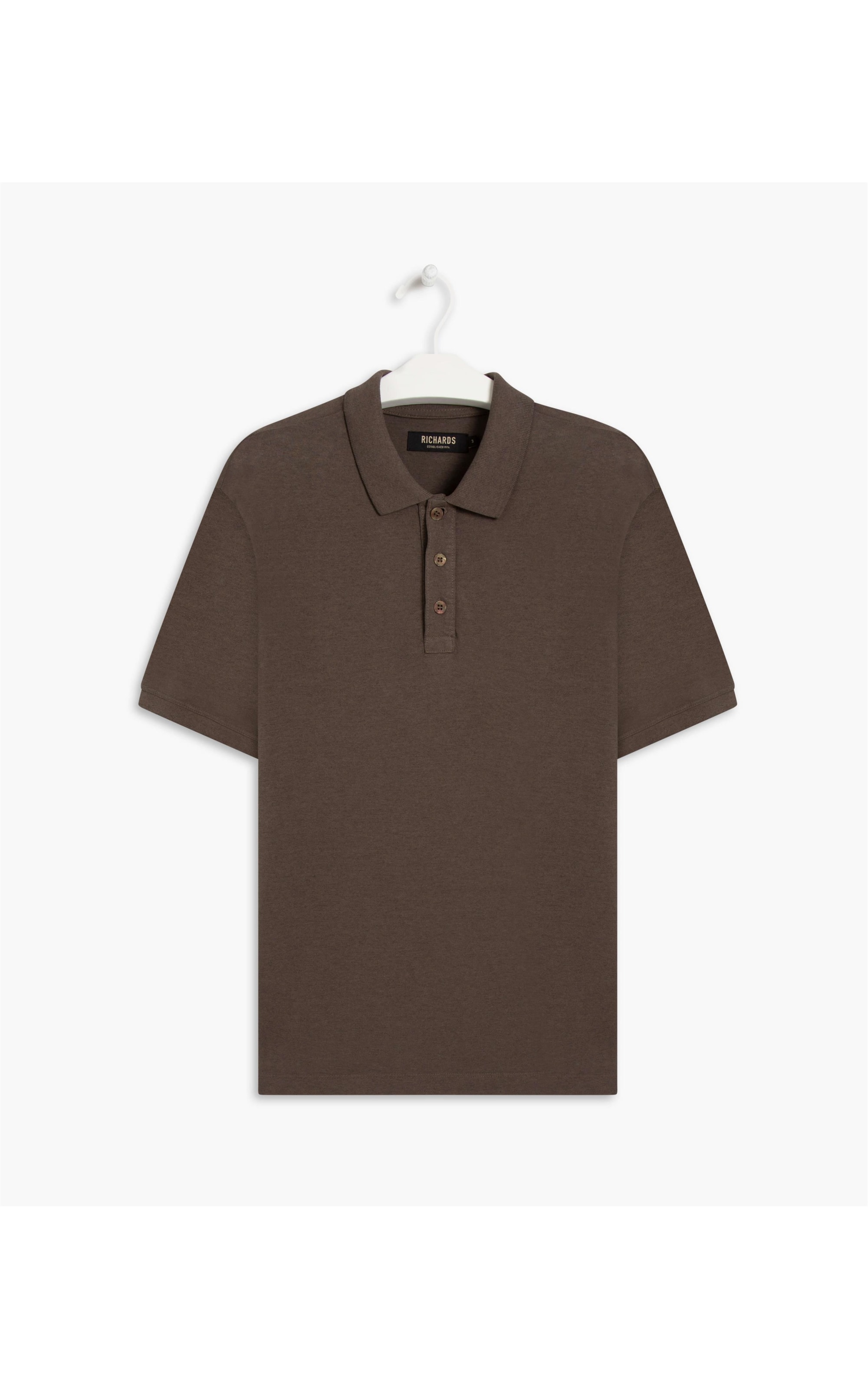 Polo Mescla Sobretinta Tabaco