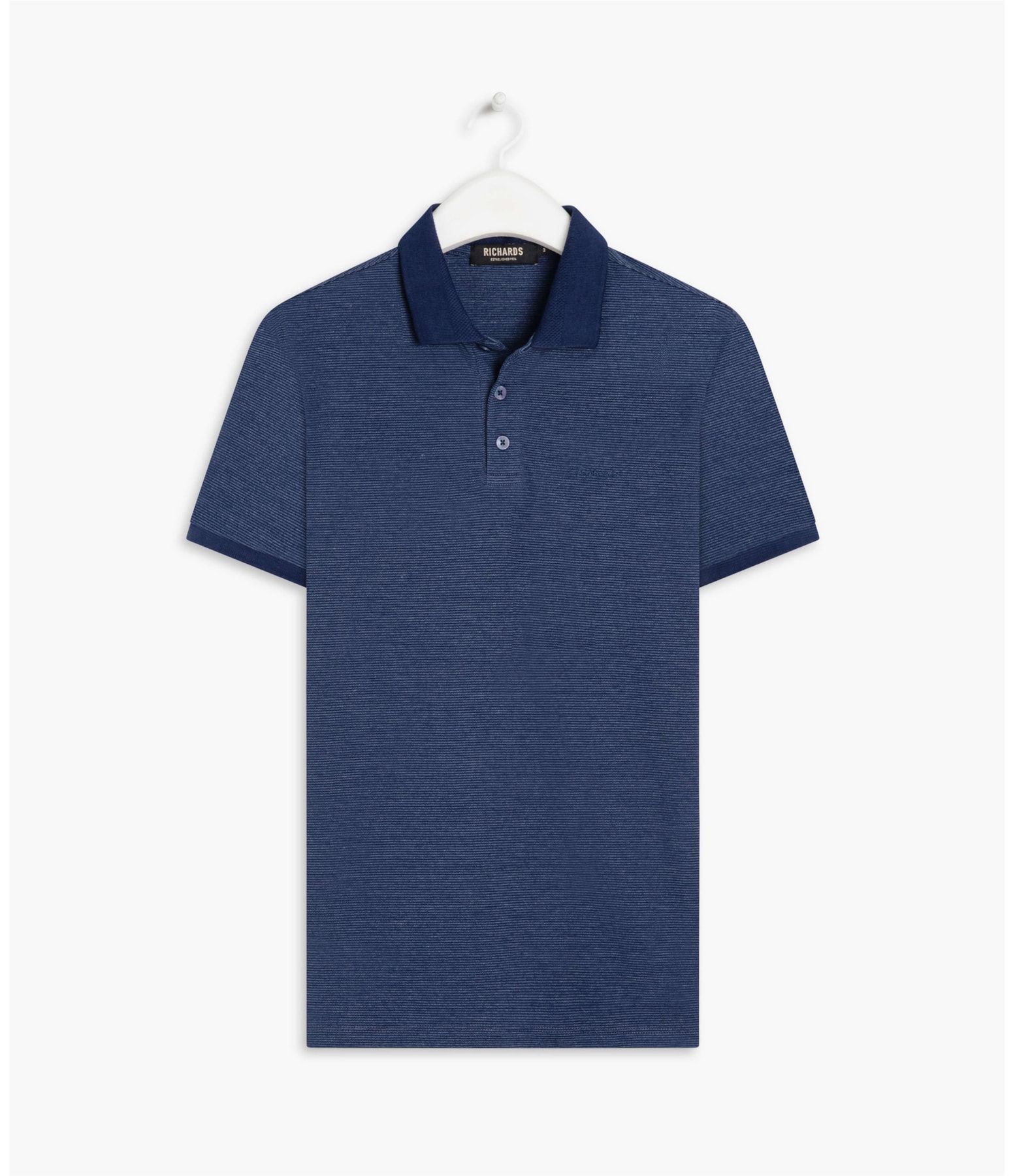Polo Mini Stripes Jaccquard Dark Navy