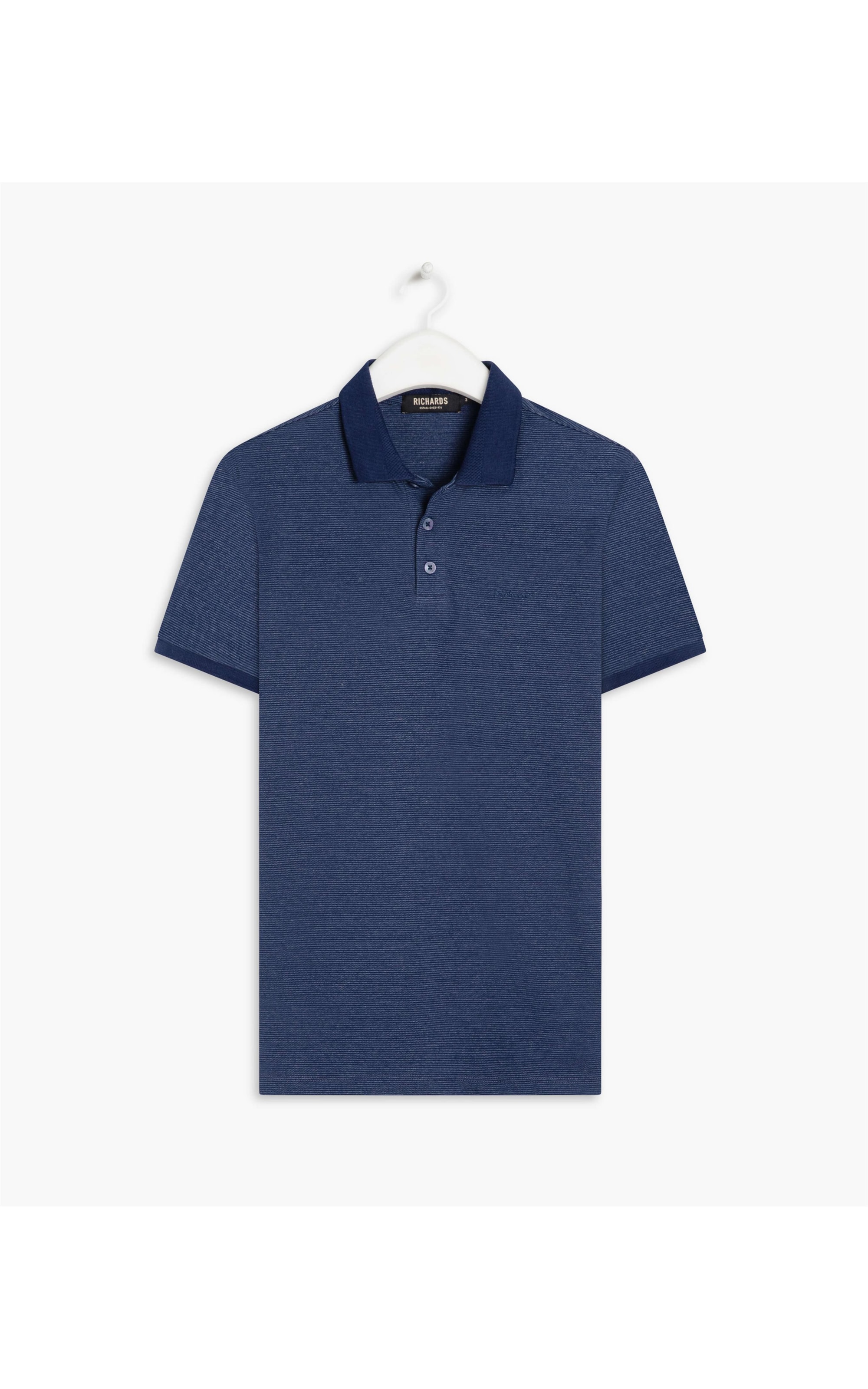 Polo Mini Stripes Jaccquard Dark Navy