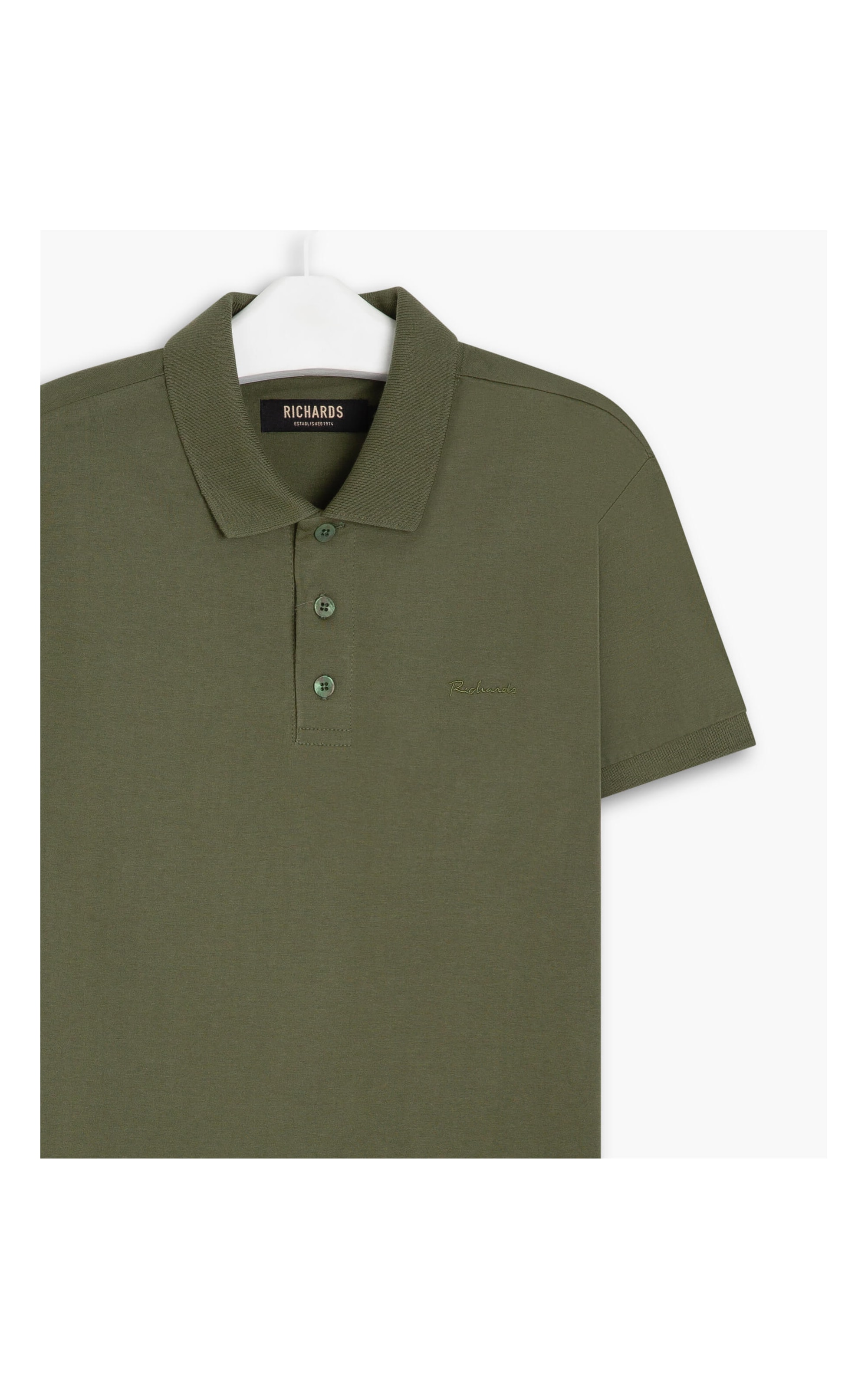 Polo Mm Basic Tr Mc Verde Army