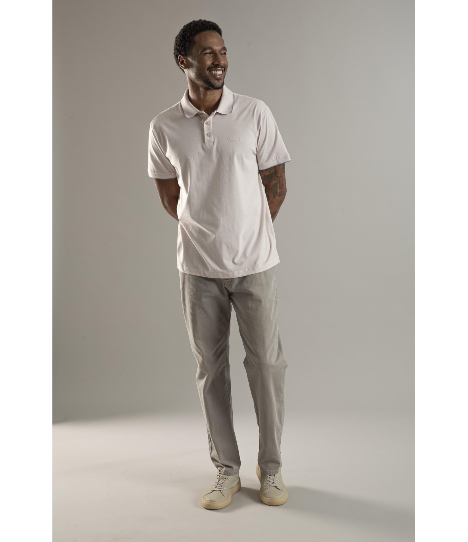Polo Mm Friso Simple Mc Rosa