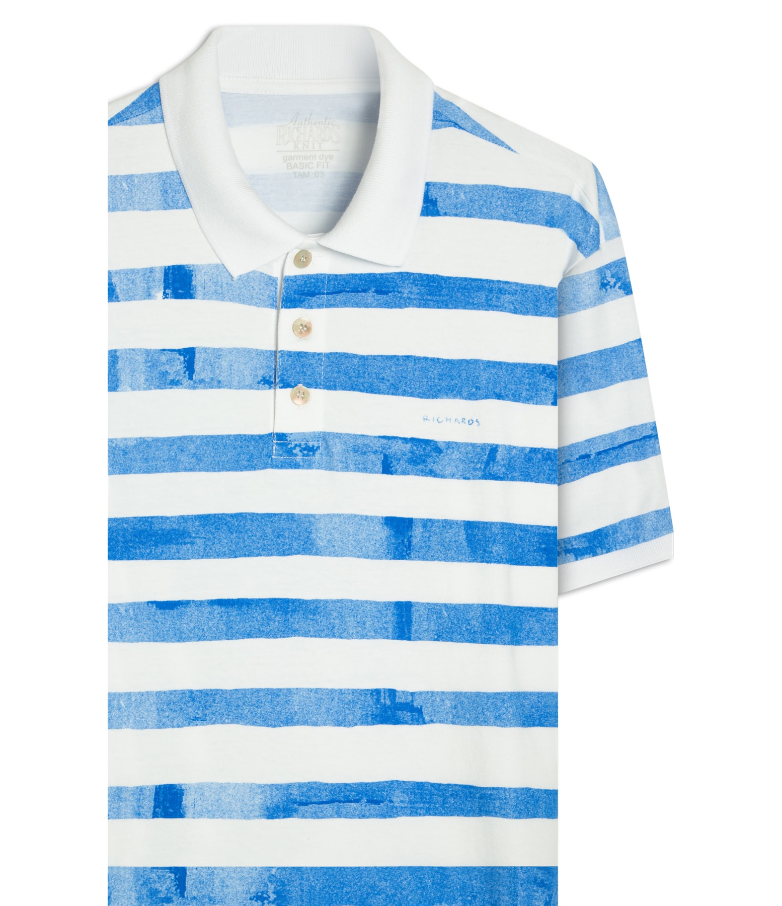 Polo Mm Gd Listrada New Bf Azul Bic