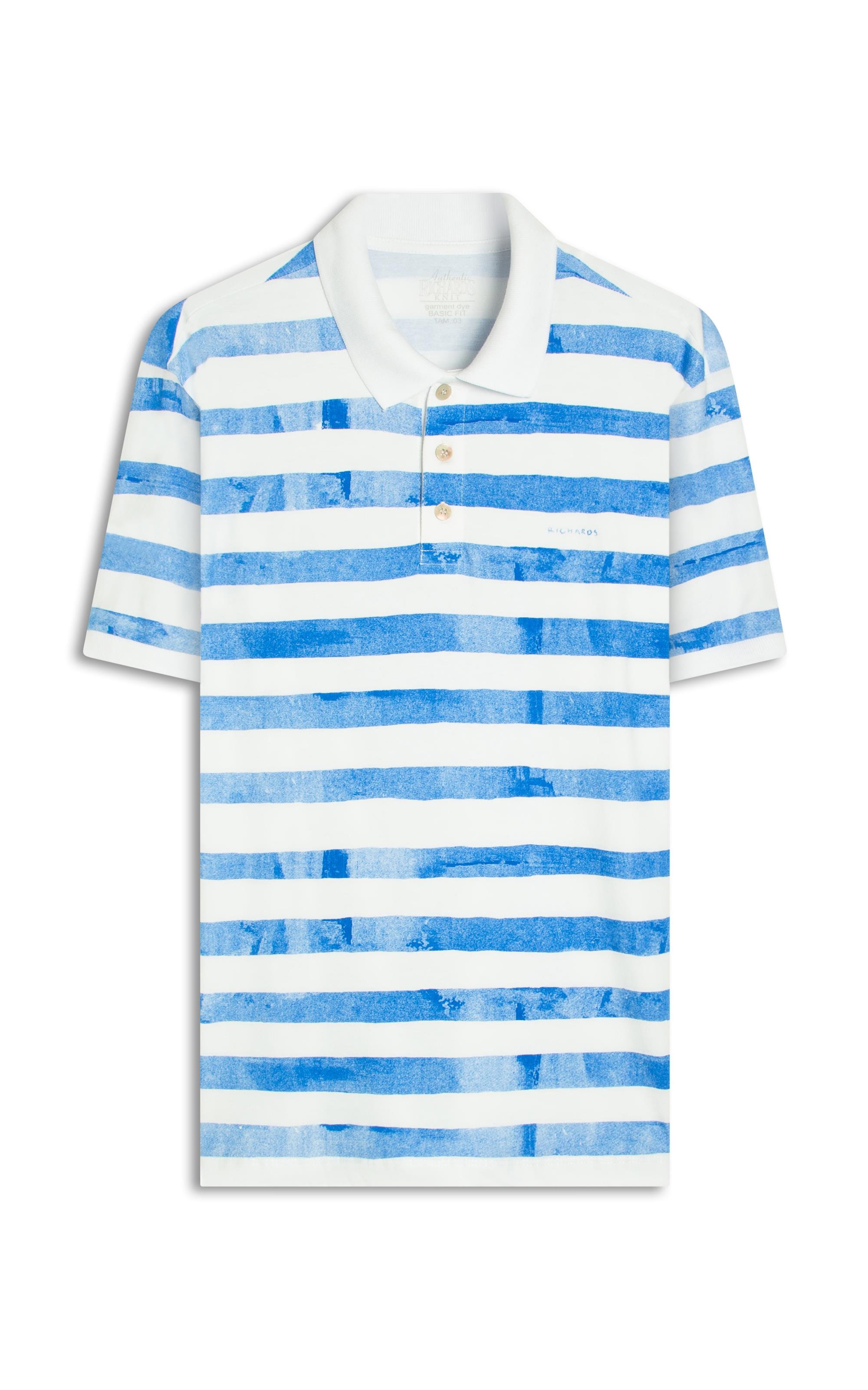 Polo Mm Gd Listrada New Bf Azul Bic