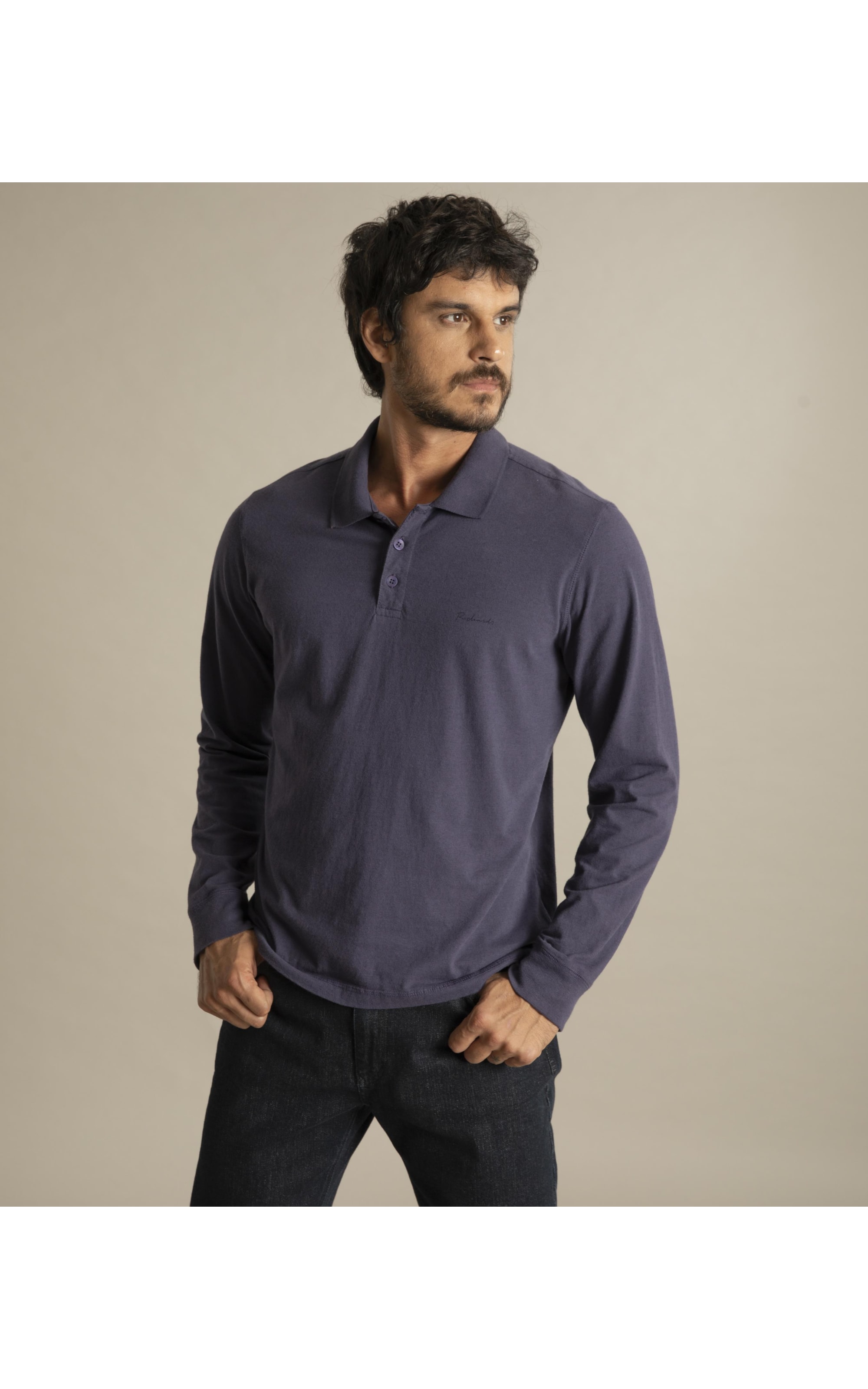 Polo Mm Mescla Sobretinto Ml Old Purple Mescla