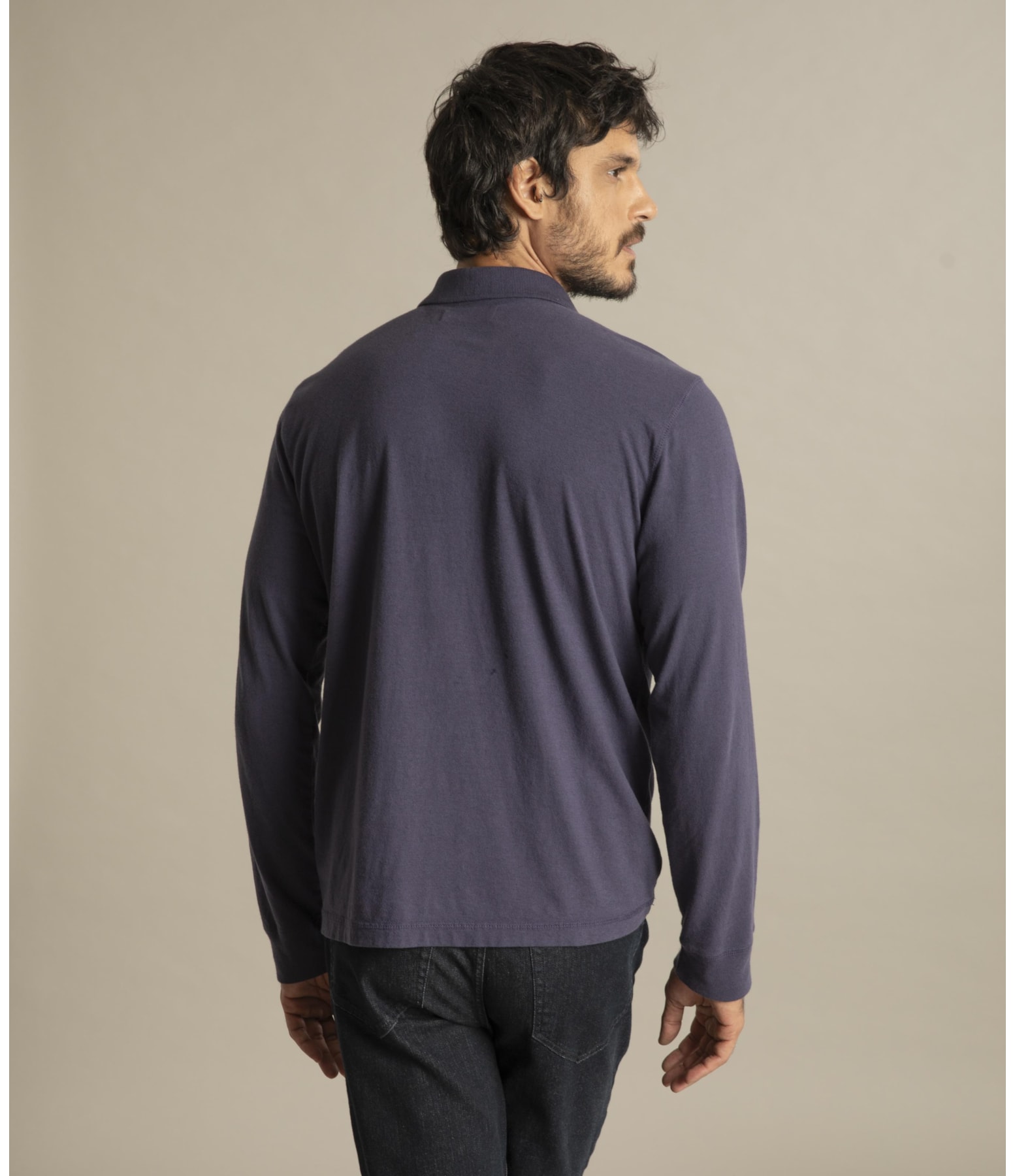 Polo Mm Mescla Sobretinto Ml Old Purple Mescla