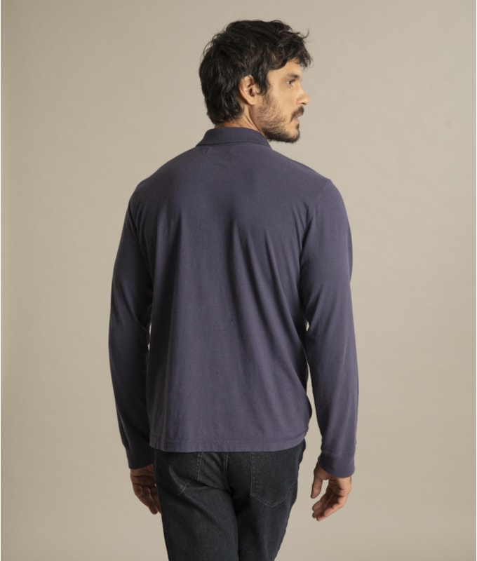 Polo Mm Mescla Sobretinto Ml Old Purple Mescla