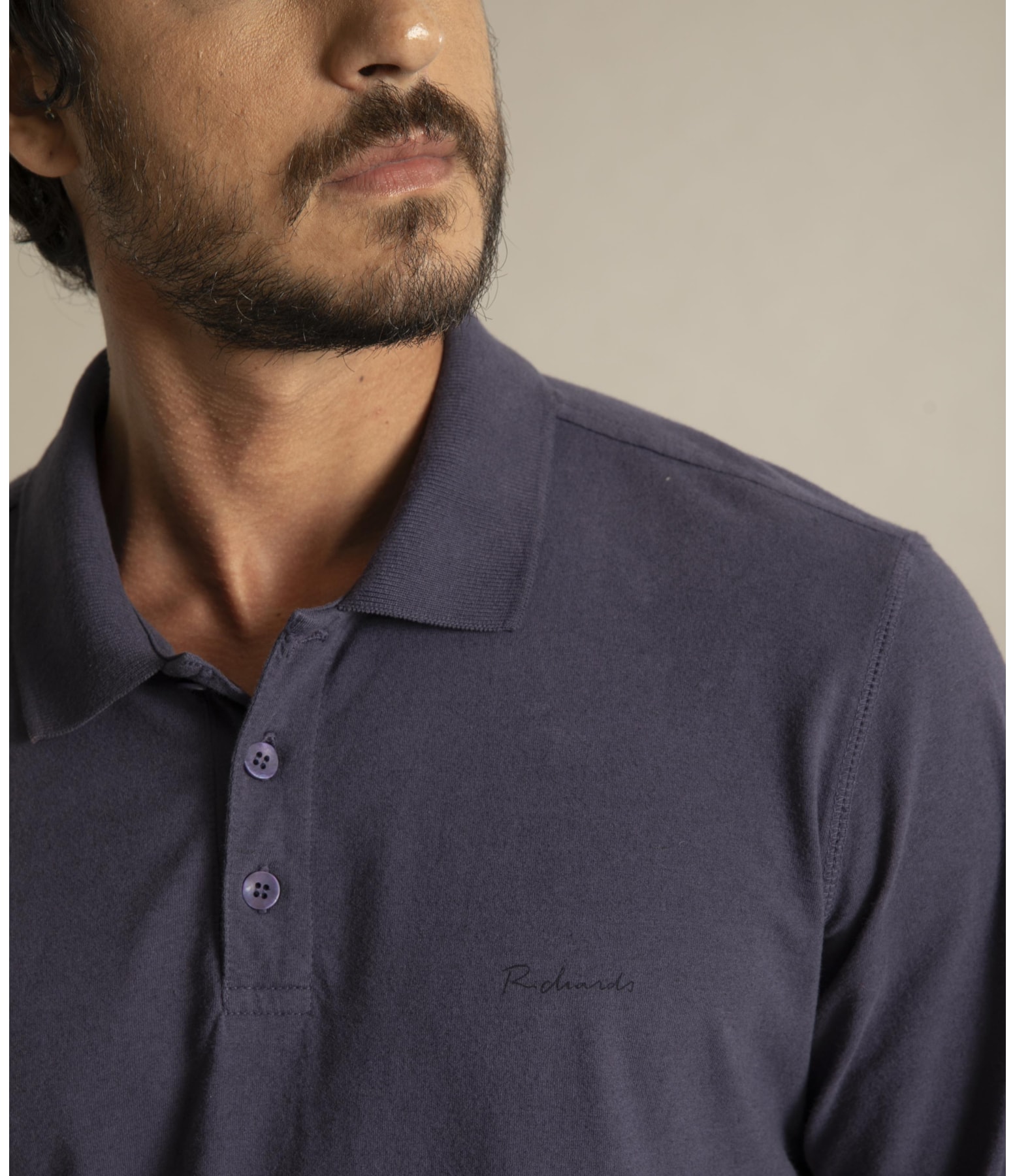 Polo Mm Mescla Sobretinto Ml Old Purple Mescla