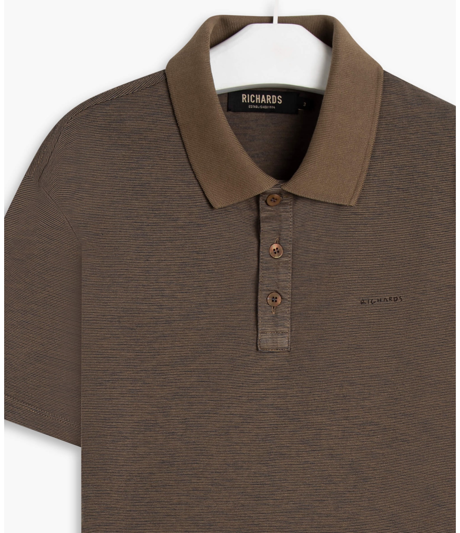 Polo Mm Mini Stripes Rch Tabaco