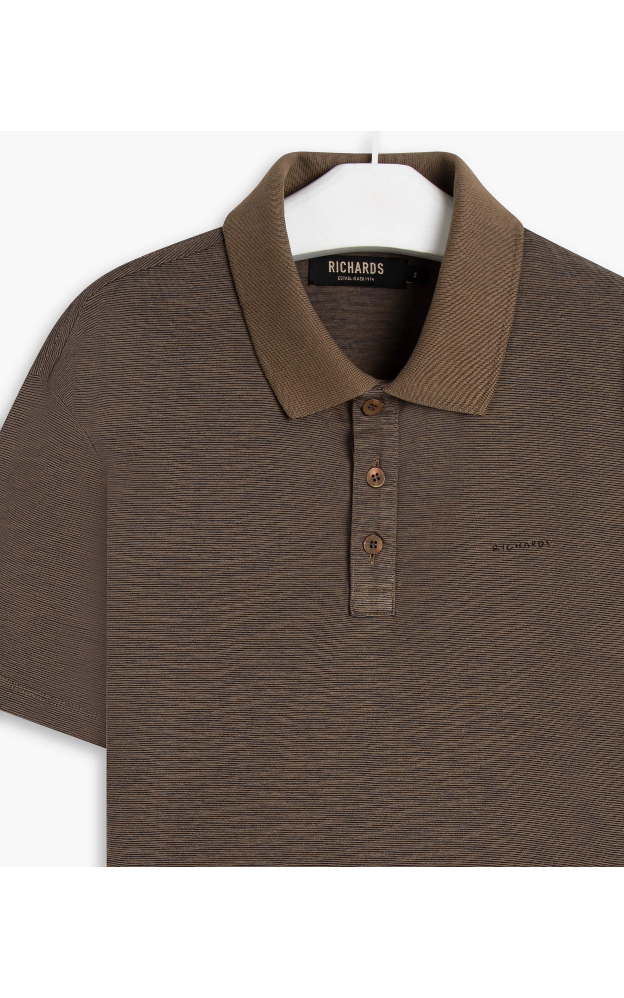 Polo Mm Mini Stripes Rch Tabaco