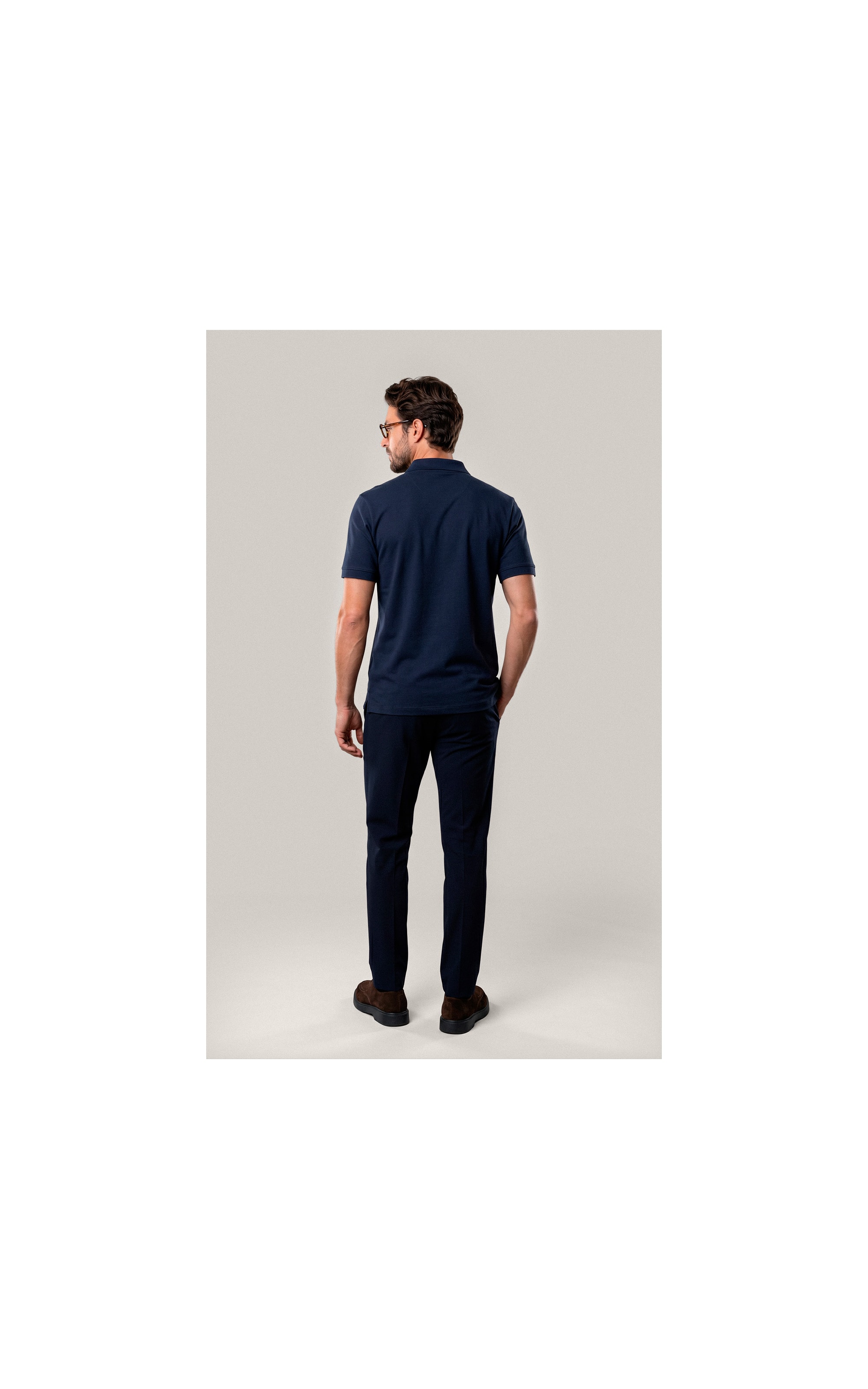 Polo Mm Pima Com Punho New Classic Dark Navy