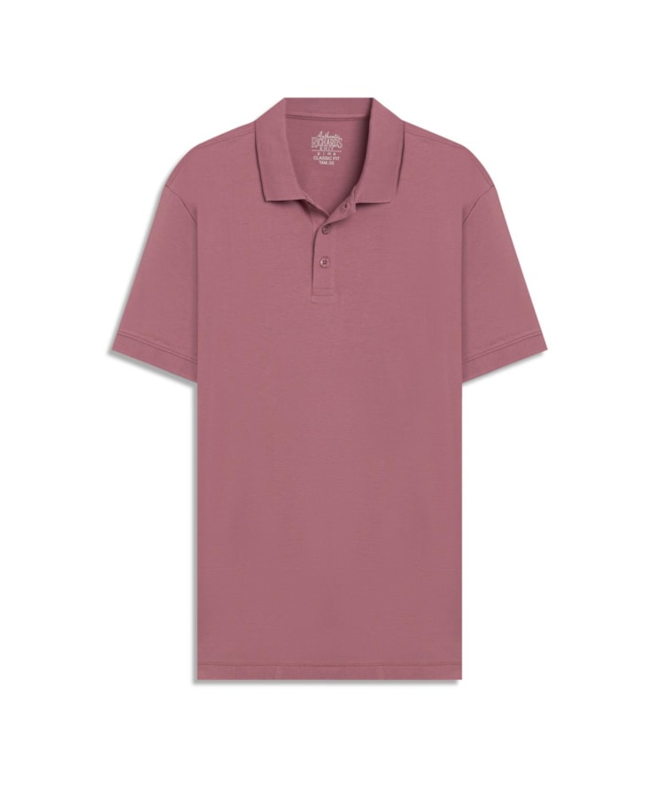 Polo Mm Pima Com Punho New Classic Mauve