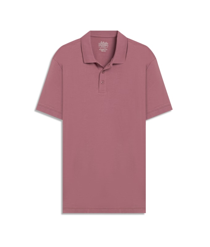 Polo Pima Com Punho New Classic Mauve