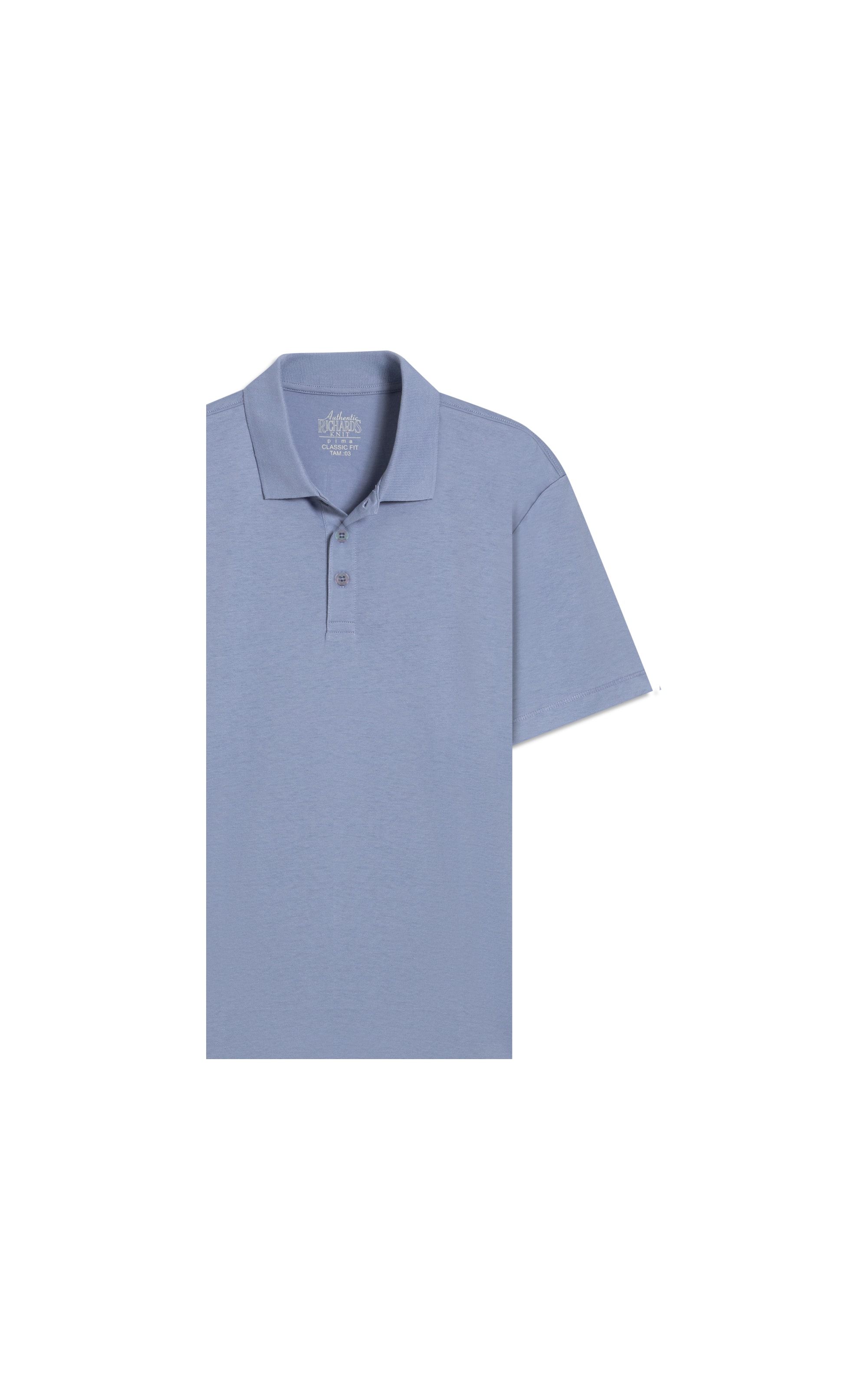 Polo Mm Pima Mc New Classic Azul Pervante