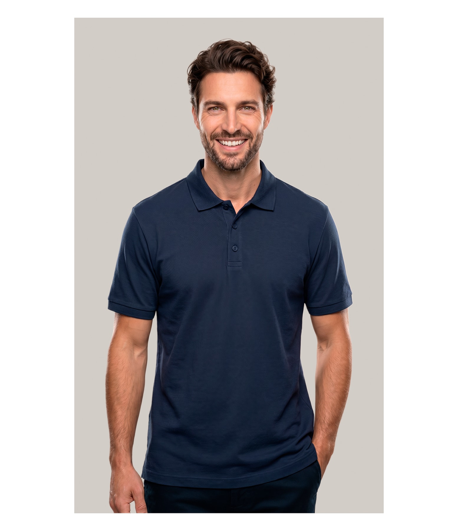 Polo Mm Pima Mc New Classic Dark Navy