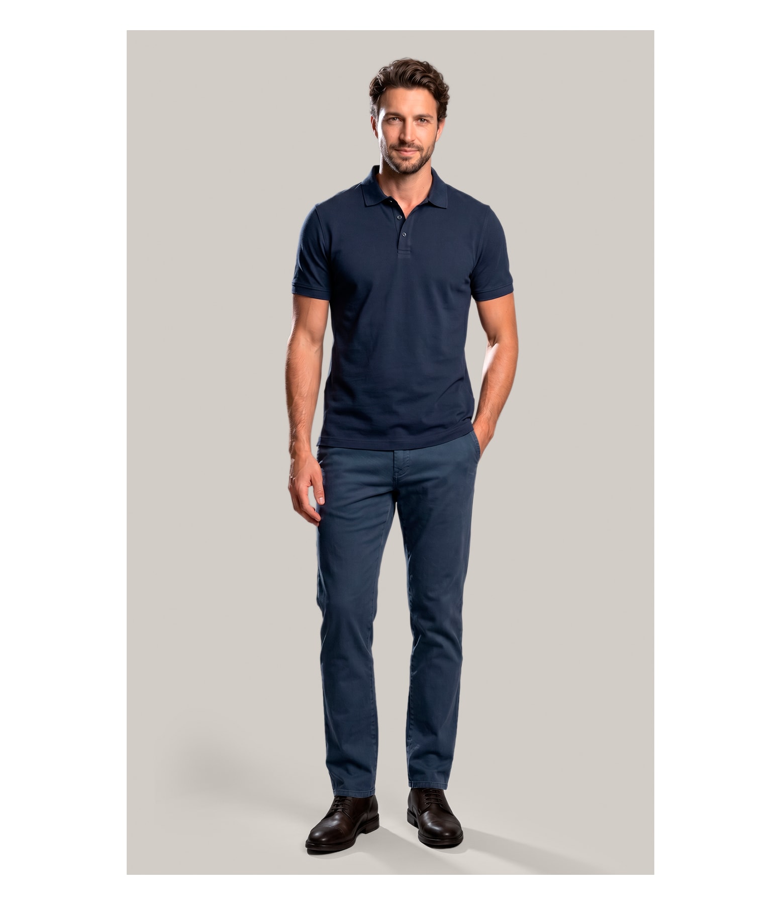 Polo Mm Pima Mc New Classic Dark Navy