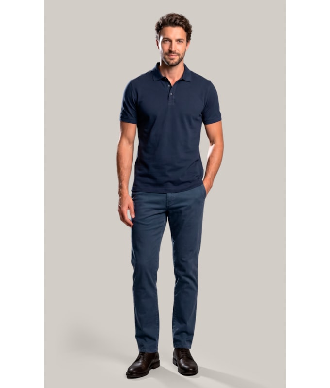 Polo Mm Pima Mc New Classic Dark Navy