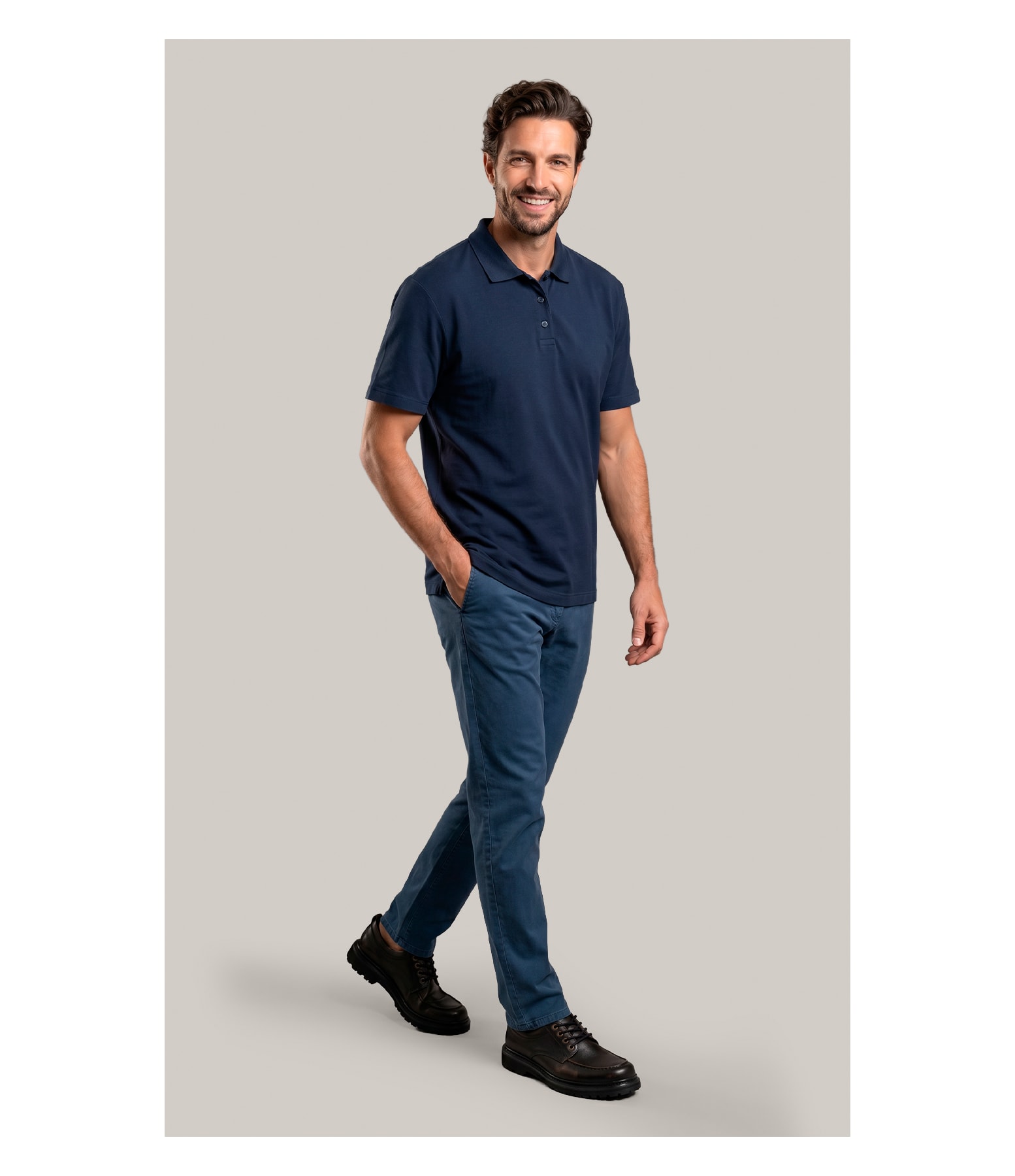 Polo Mm Pima Mc New Classic Dark Navy