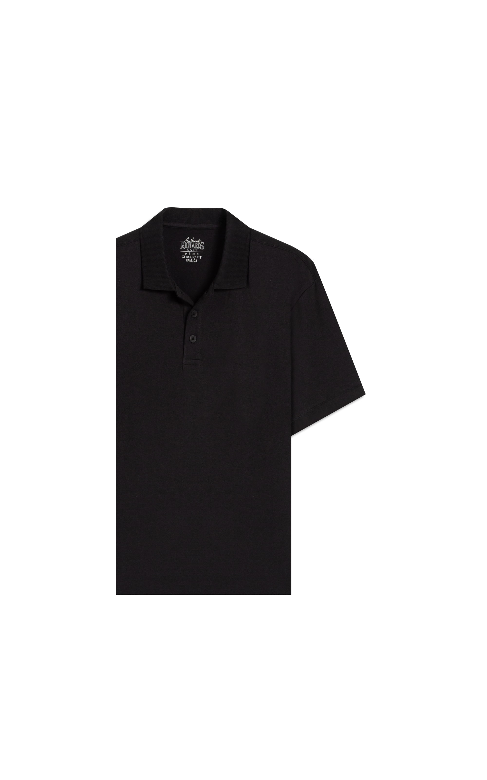 Polo Mm Pima Mc New Classic Preto