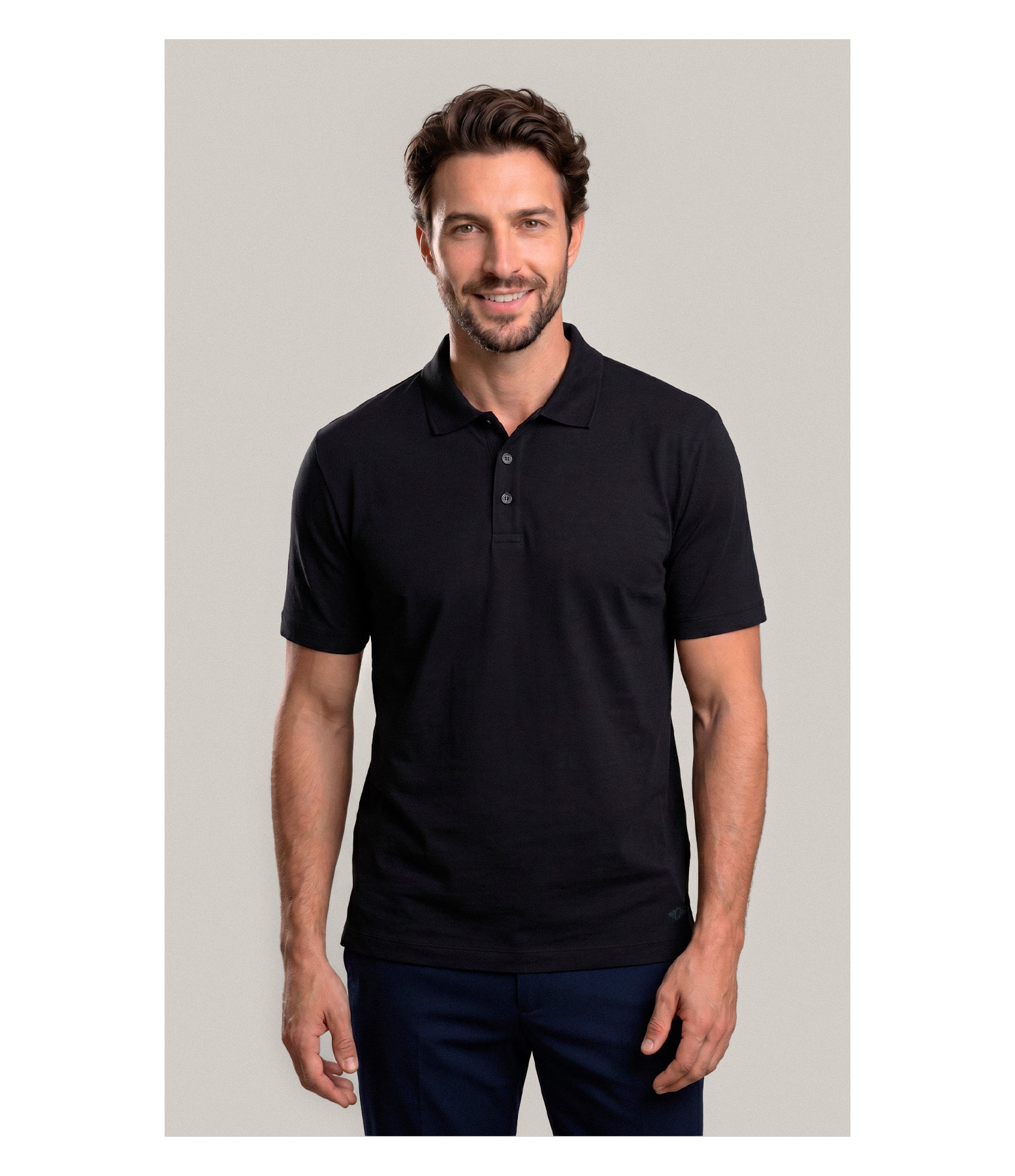 Polo Mm Pima Mc New Classic Preto
