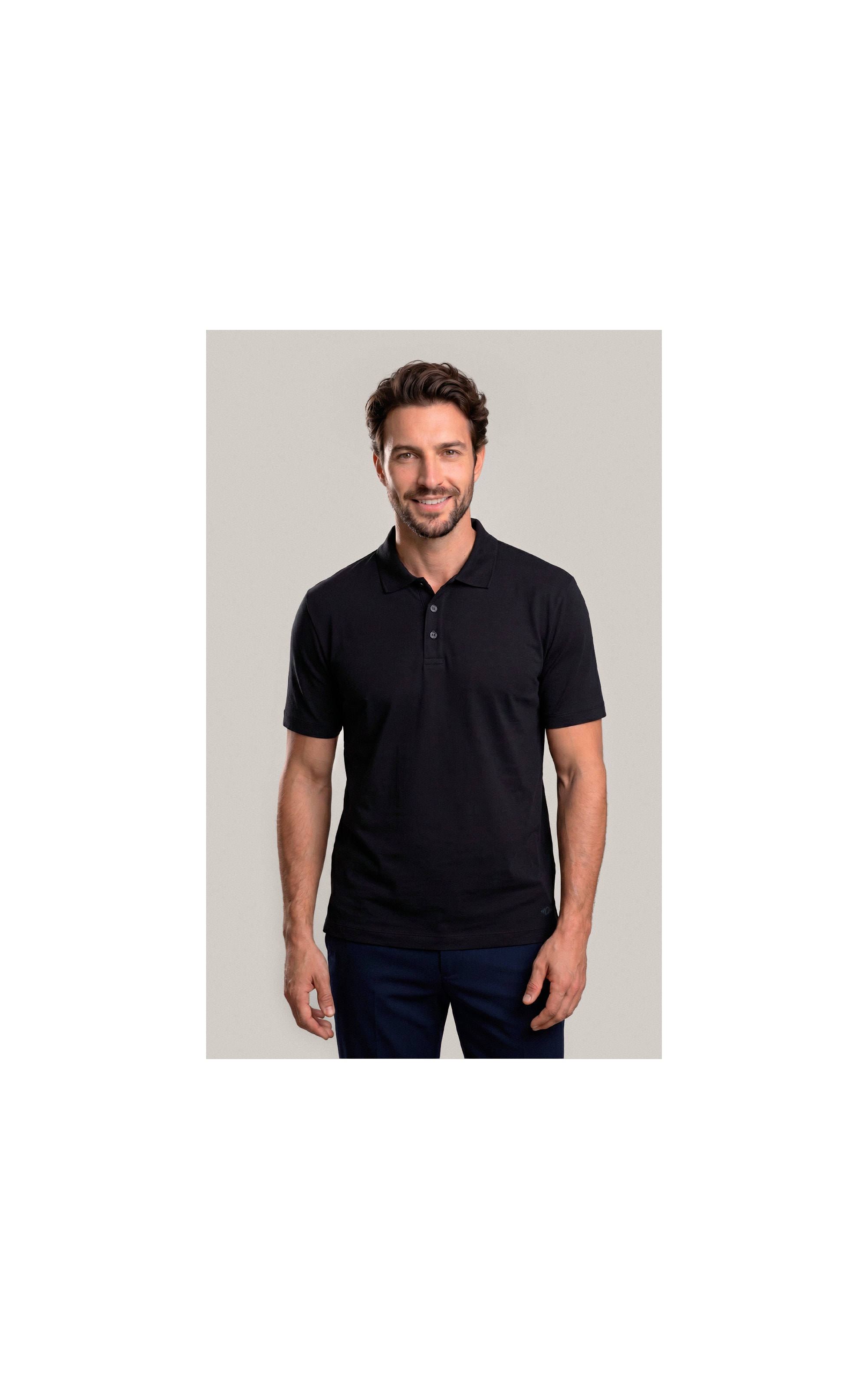 Polo Mm Pima Mc New Classic Preto