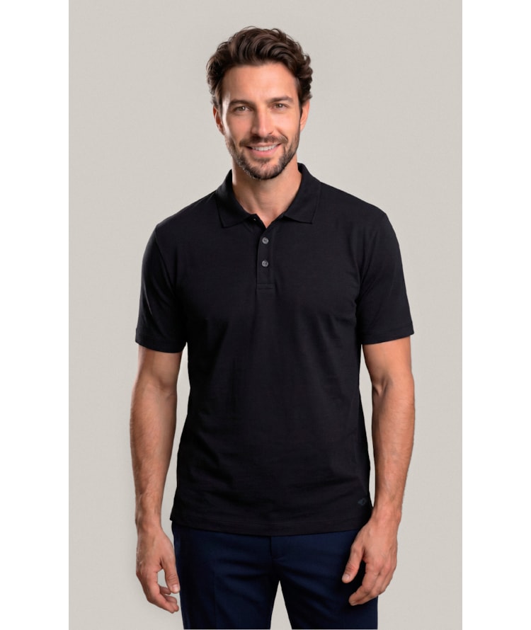Polo Mm Pima Mc New Classic Preto