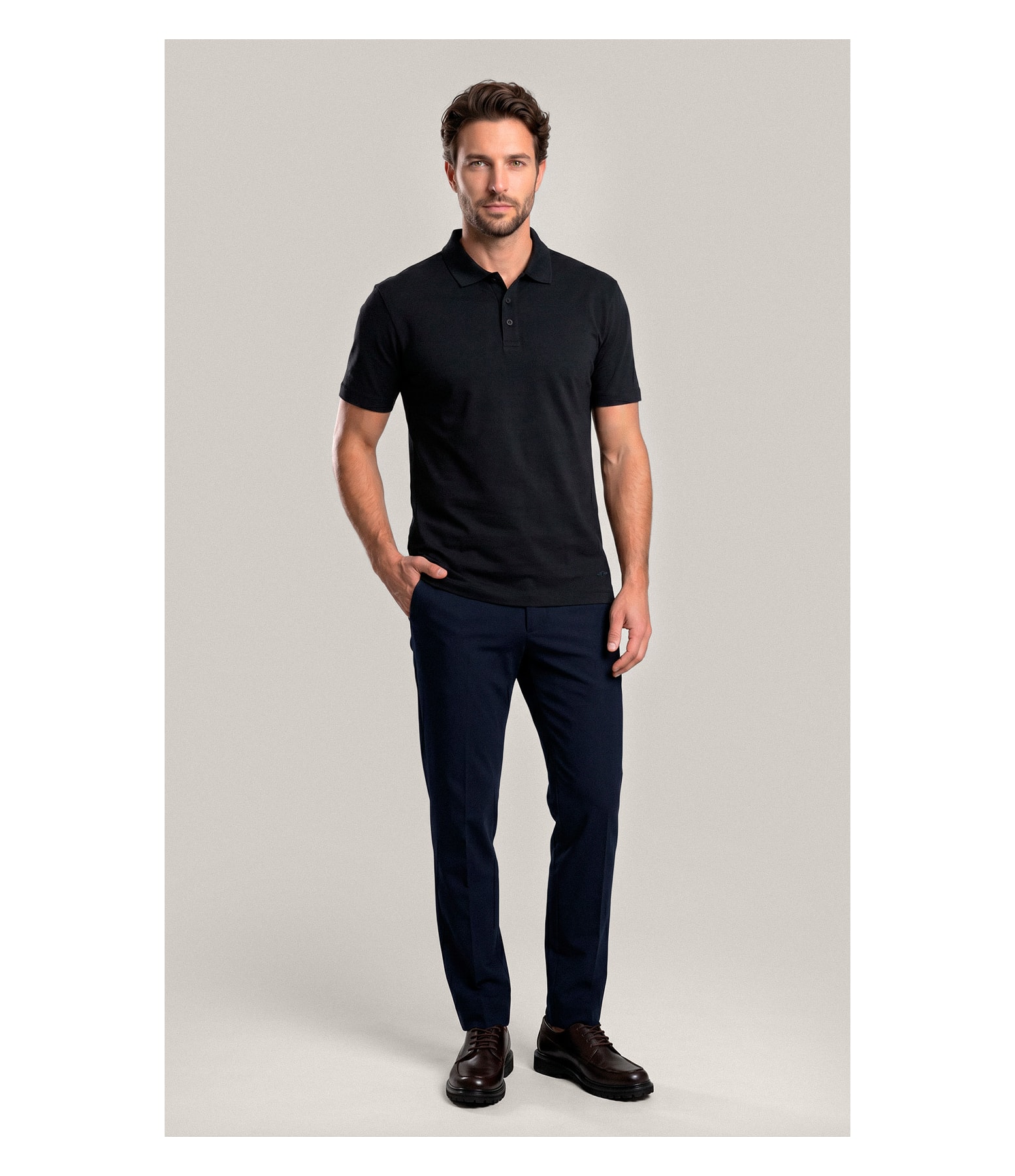 Polo Mm Pima Mc New Classic Preto