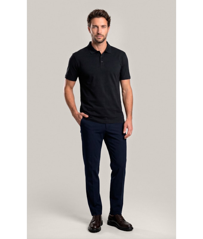 Polo Mm Pima Mc New Classic Preto