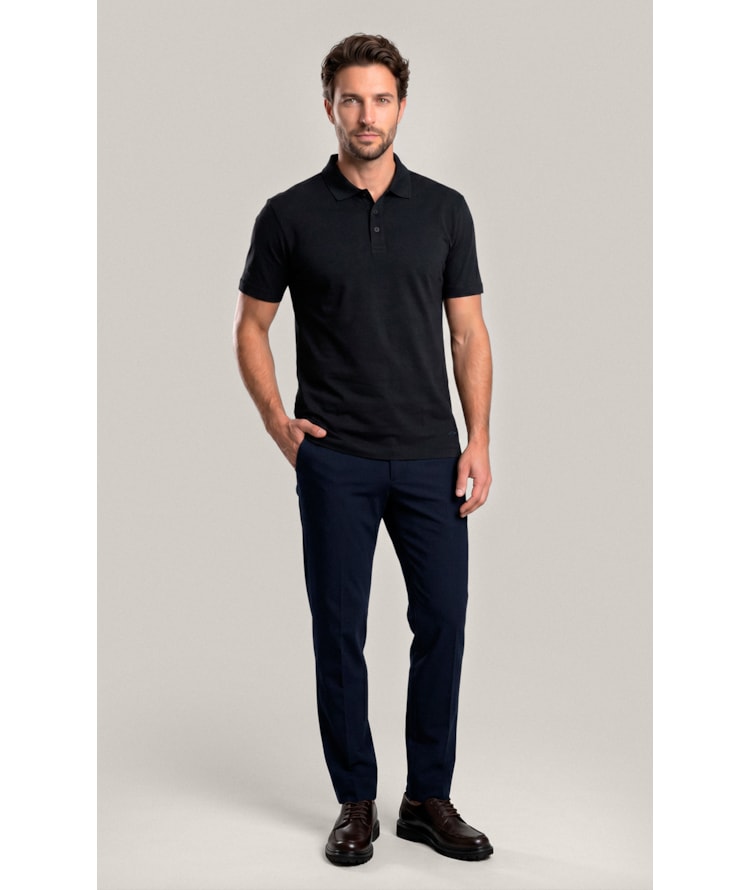 Polo Mm Pima Mc New Classic Preto