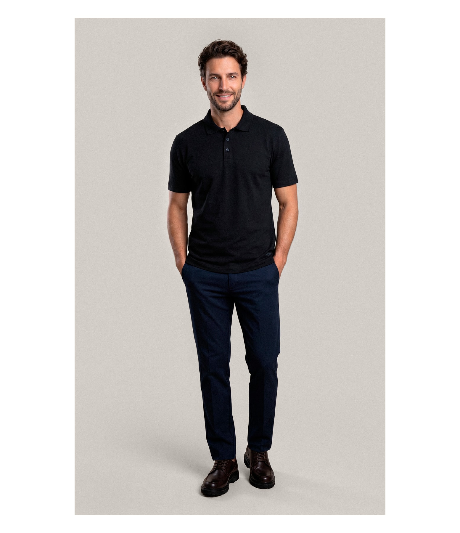 Polo Mm Pima Mc New Classic Preto