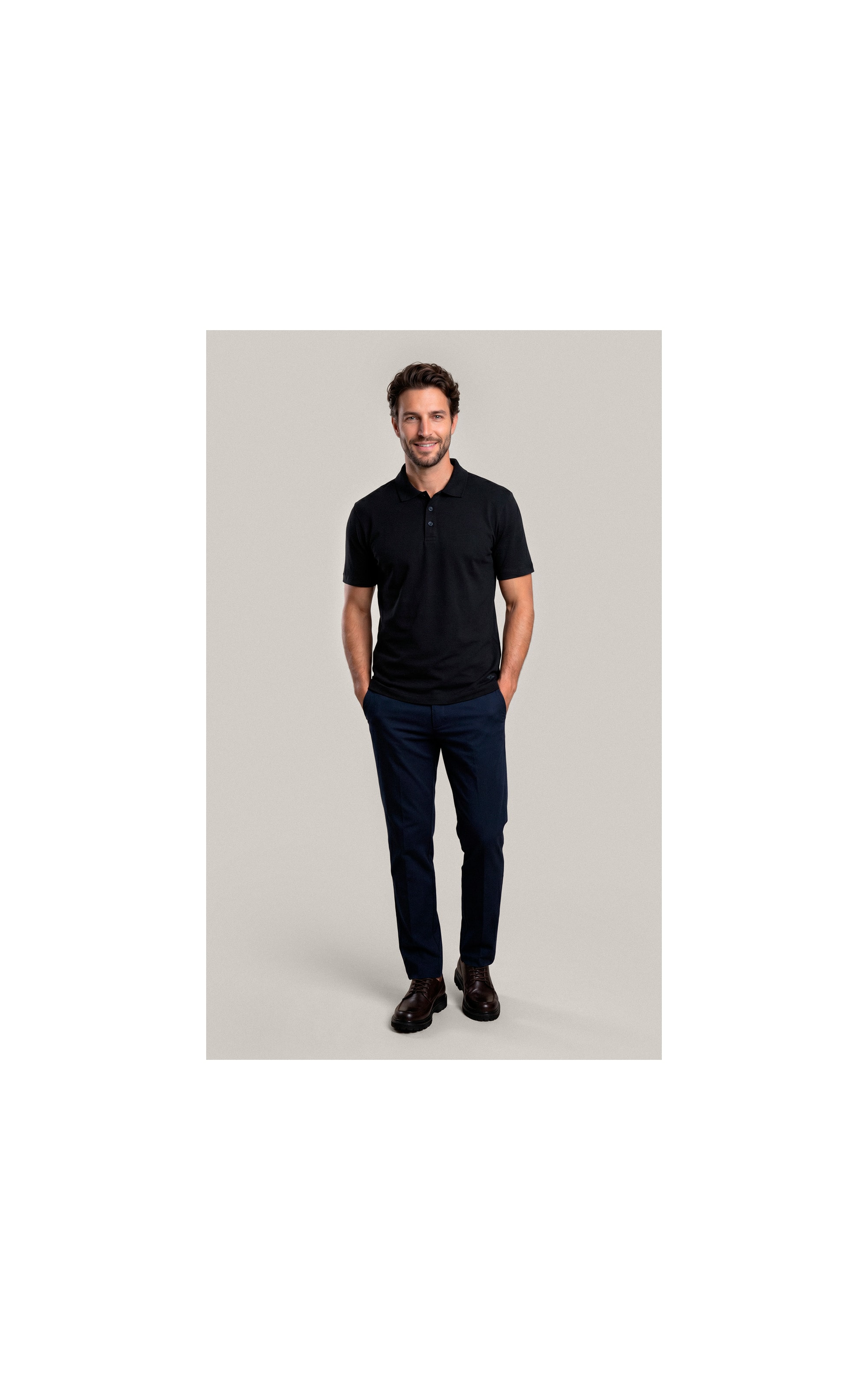 Polo Mm Pima Mc New Classic Preto