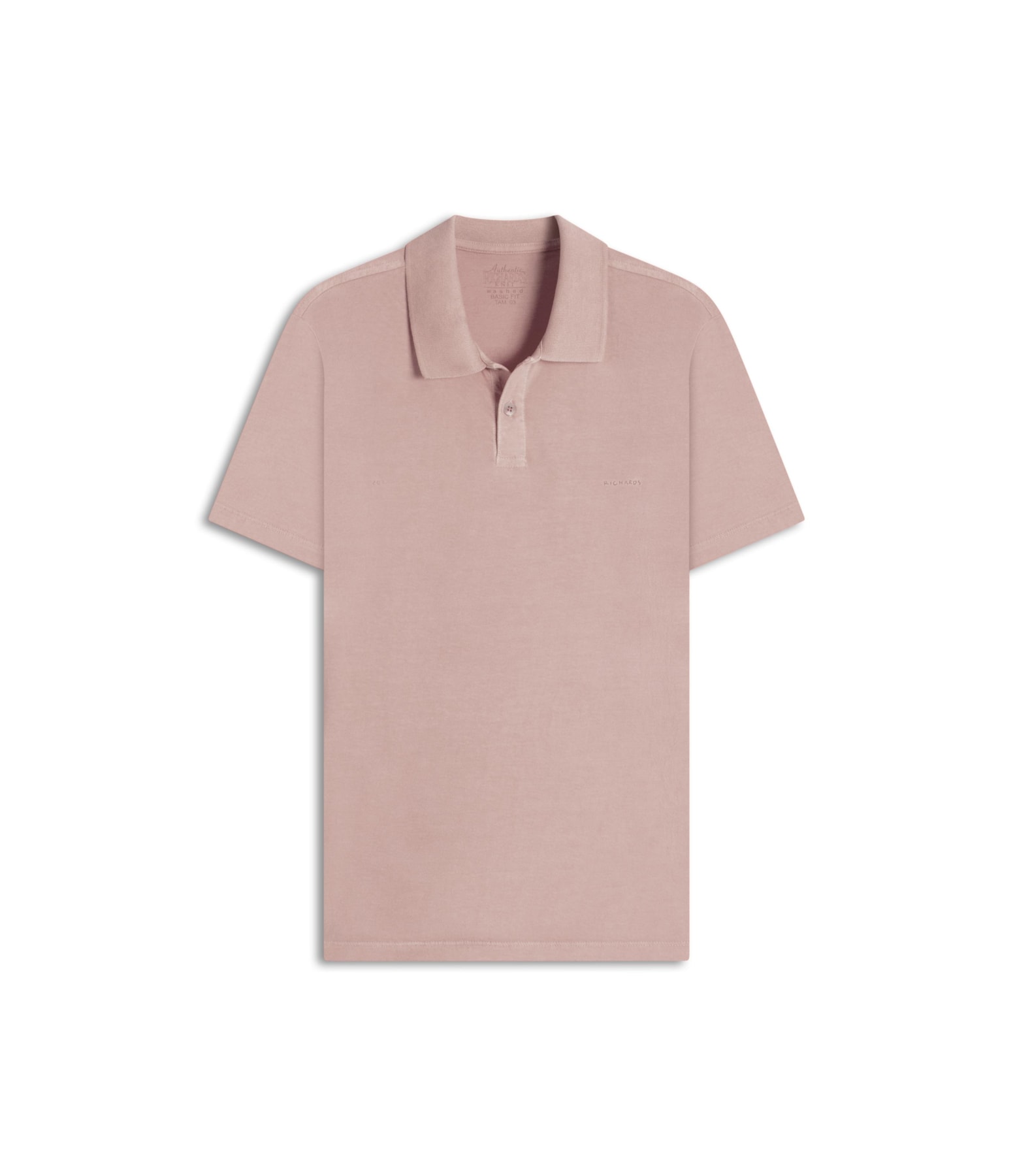 Polo Mm Washed Bf Salmao