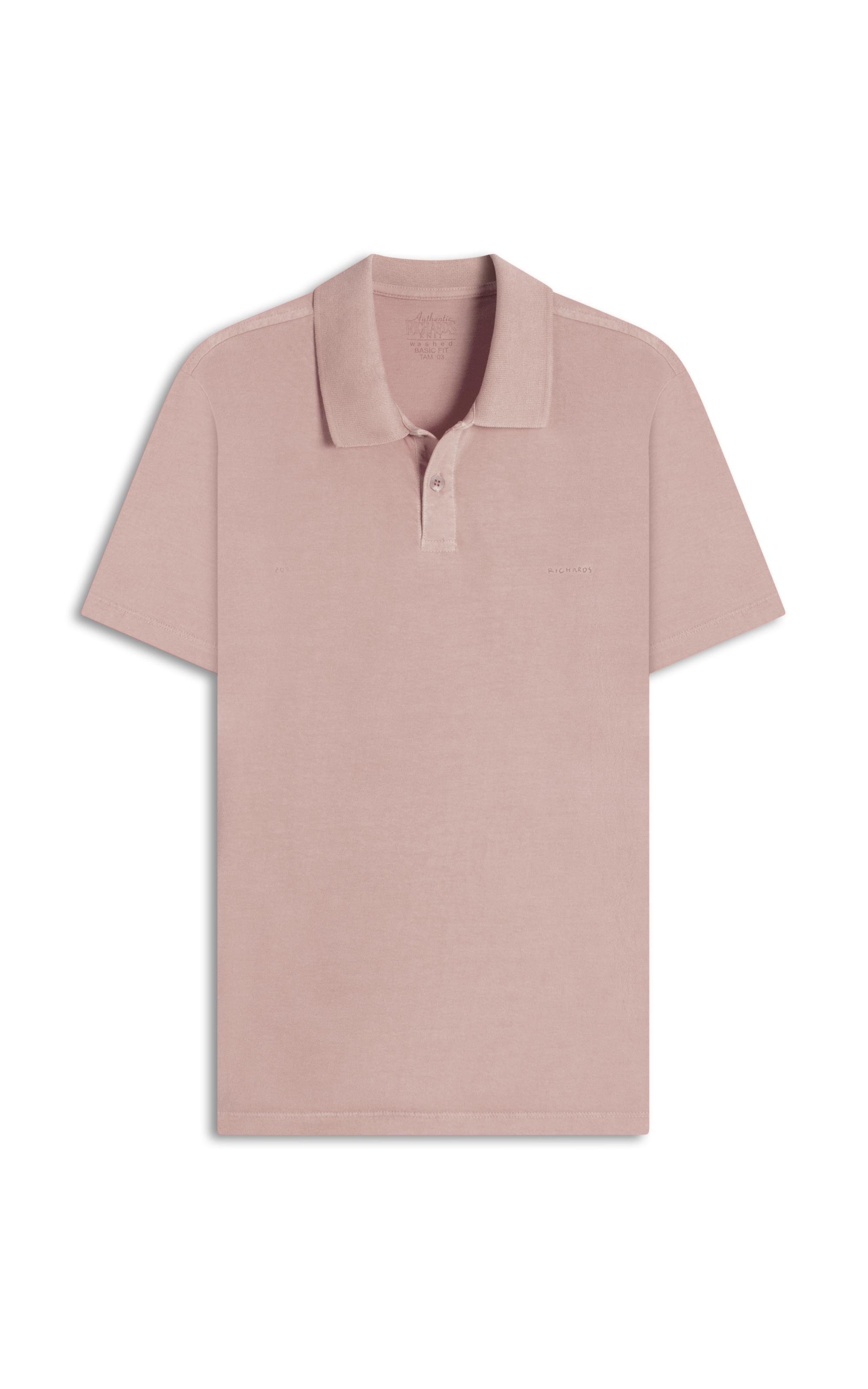Polo Mm Washed Bf Salmao